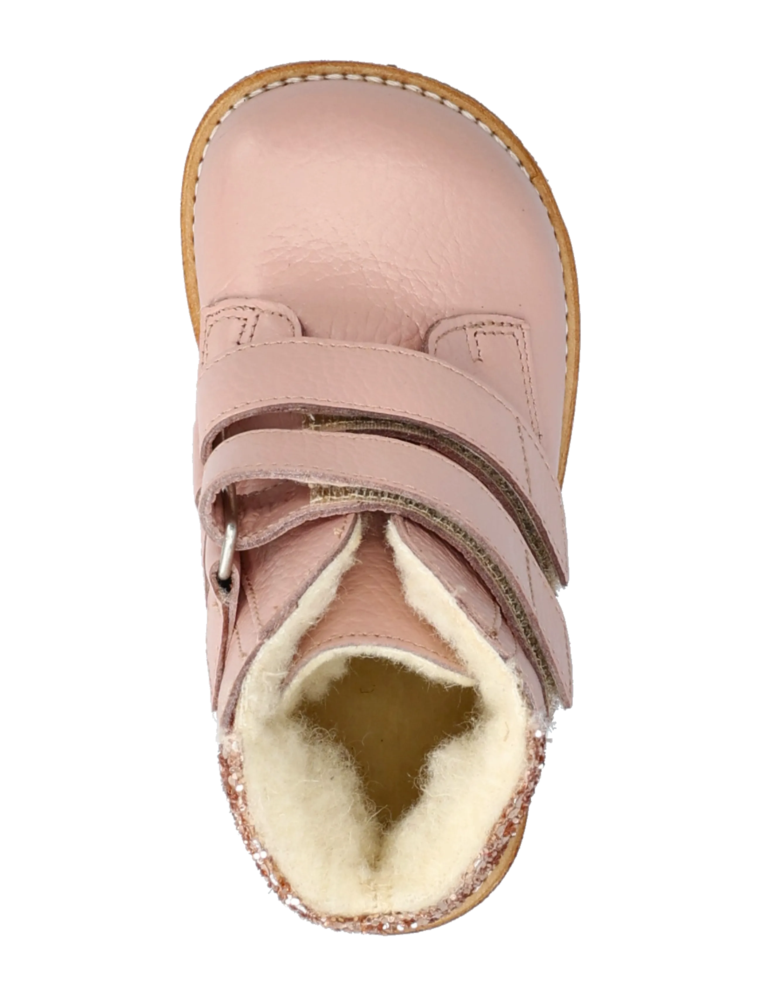 ANGULUS - Boots - flat - with velcro - fall shoes - 3241/1708 rosebud/maple glitte - 3