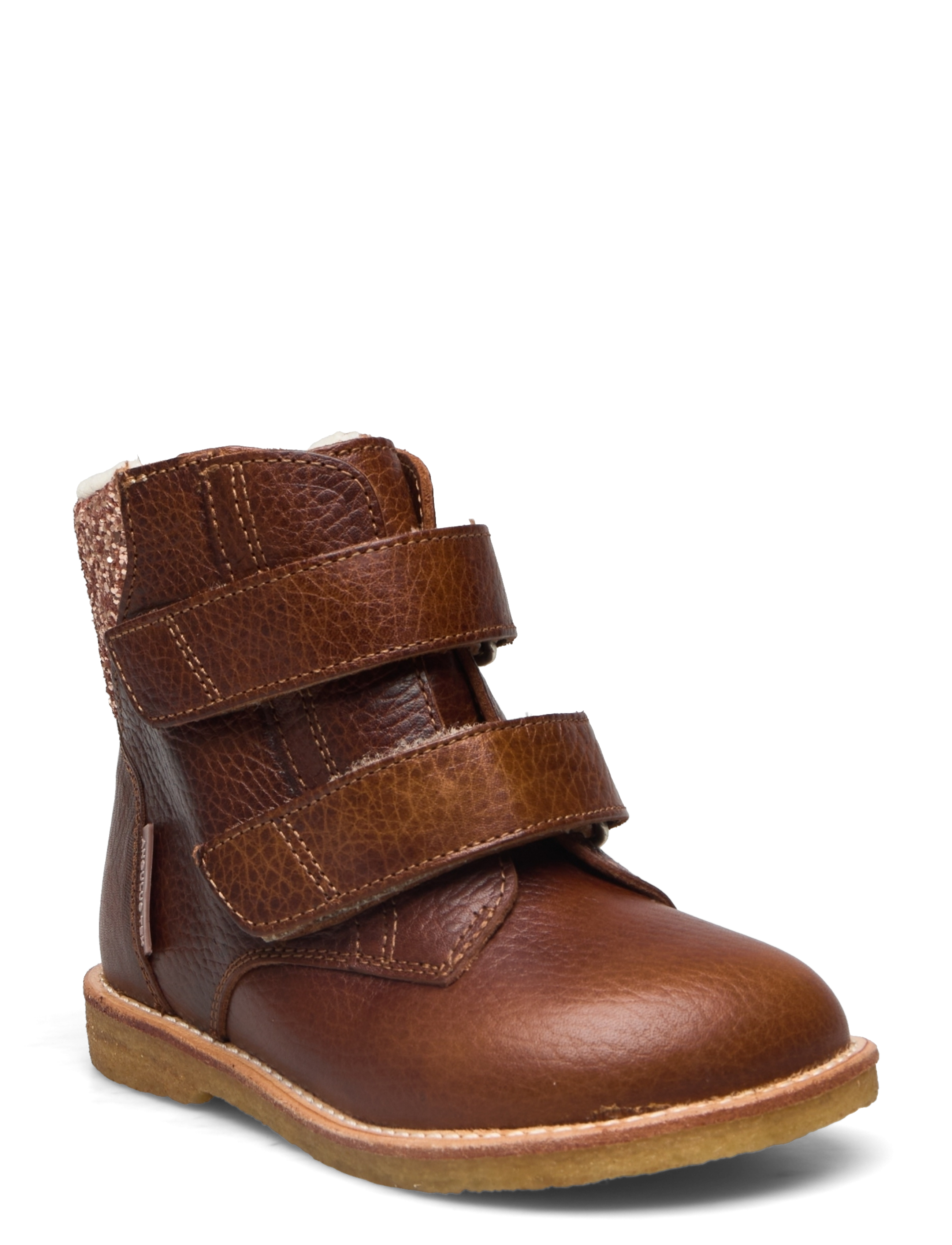 ANGULUS Boots - flat - with velcro - Vinterstøvler - 2509/1708 COGNAC/MAPLE / brown