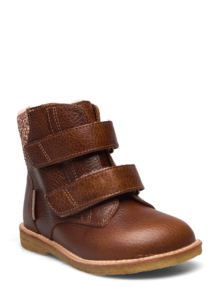 ANGULUS - Boots - flat - with velcro - winterstiefel - 2509/1708 cognac/maple - 0