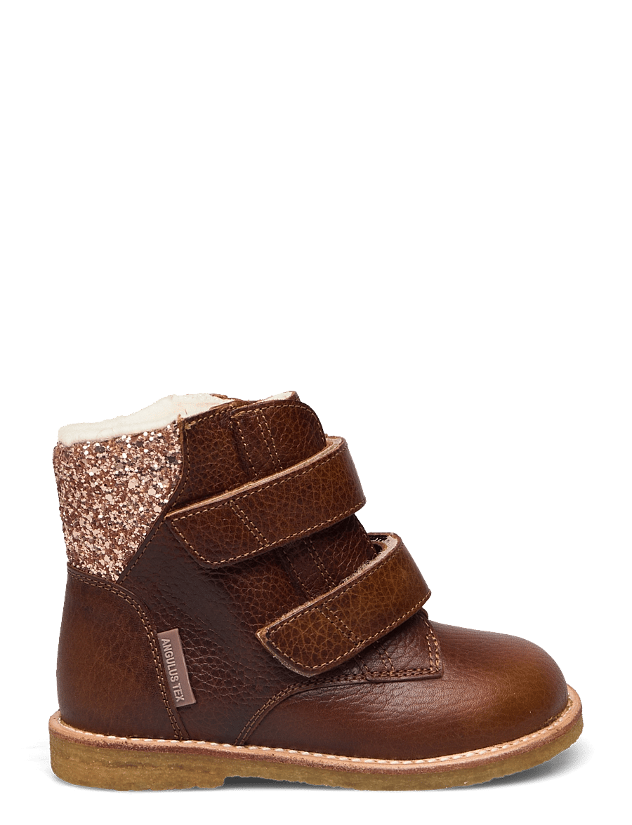 ANGULUS - Boots - flat - with velcro - winterstiefel - 2509/1708 cognac/maple - 1