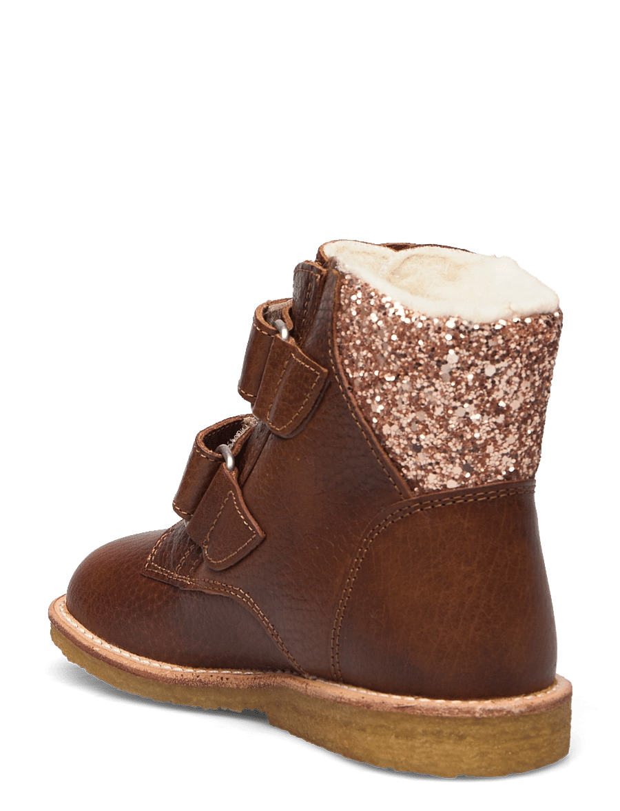 ANGULUS - Boots - flat - with velcro - winterstiefel - 2509/1708 cognac/maple - 2