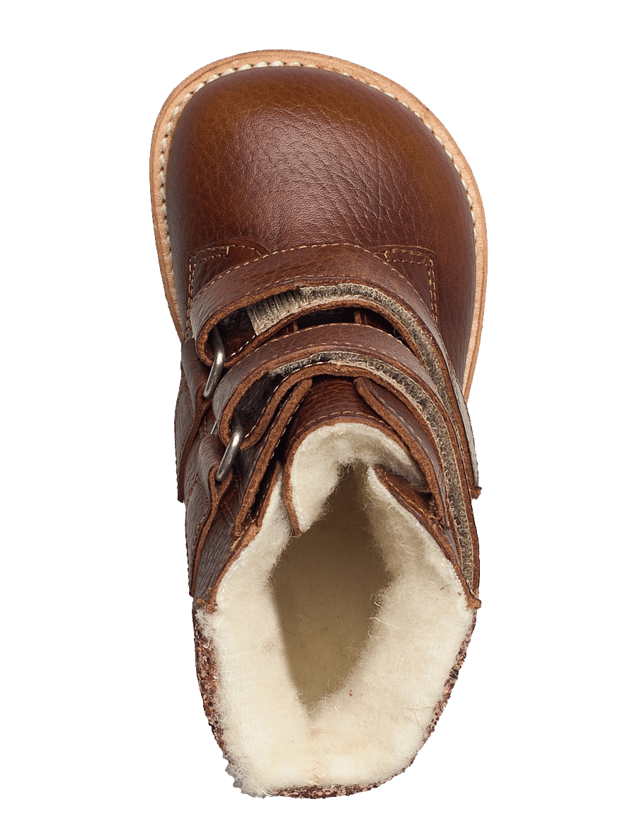 ANGULUS - Boots - flat - with velcro - winterstiefel - 2509/1708 cognac/maple - 3