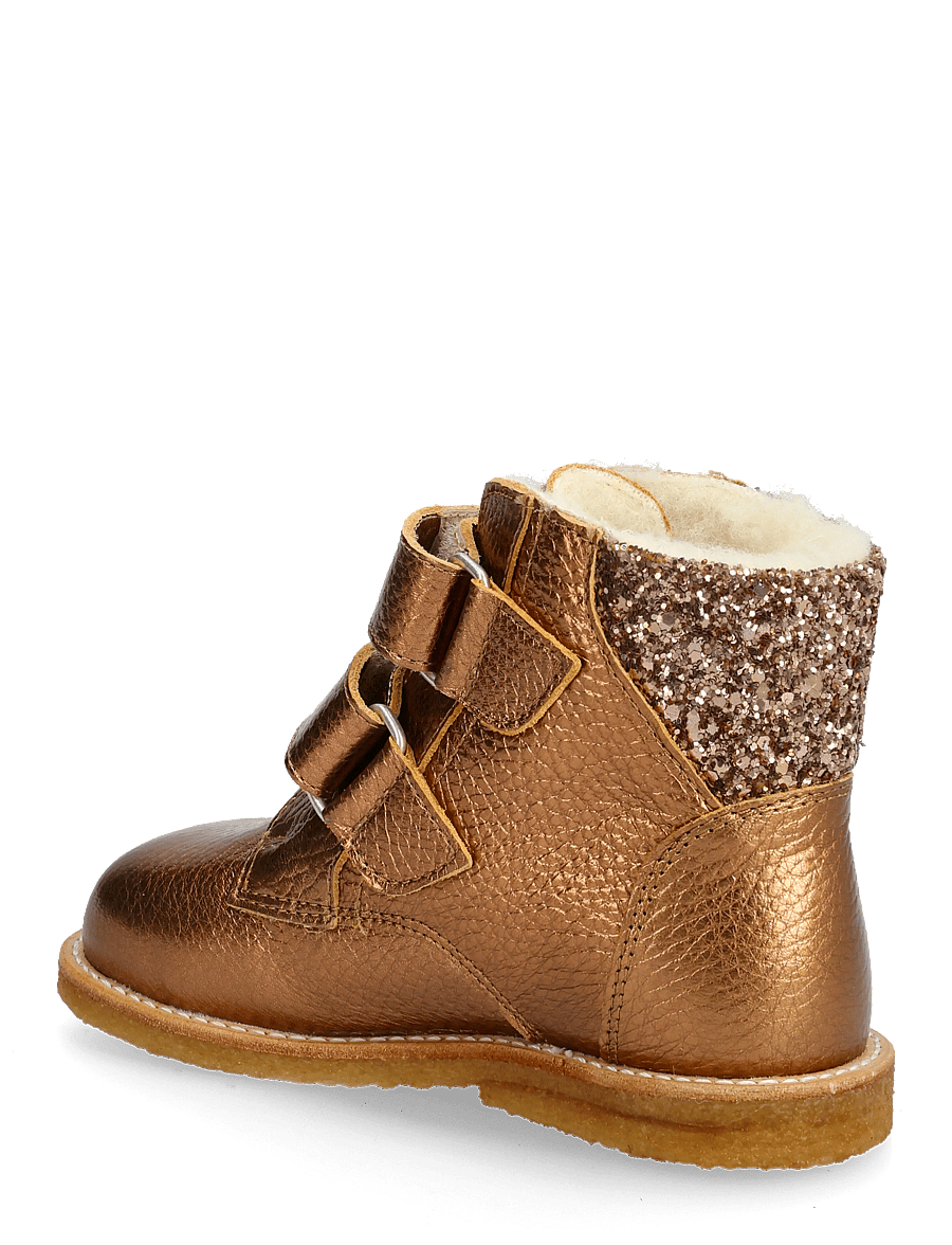 ANGULUS - Boots - flat - with velcro - winterlaarzen - 4025/3297 bronze shine/clay gl - 3