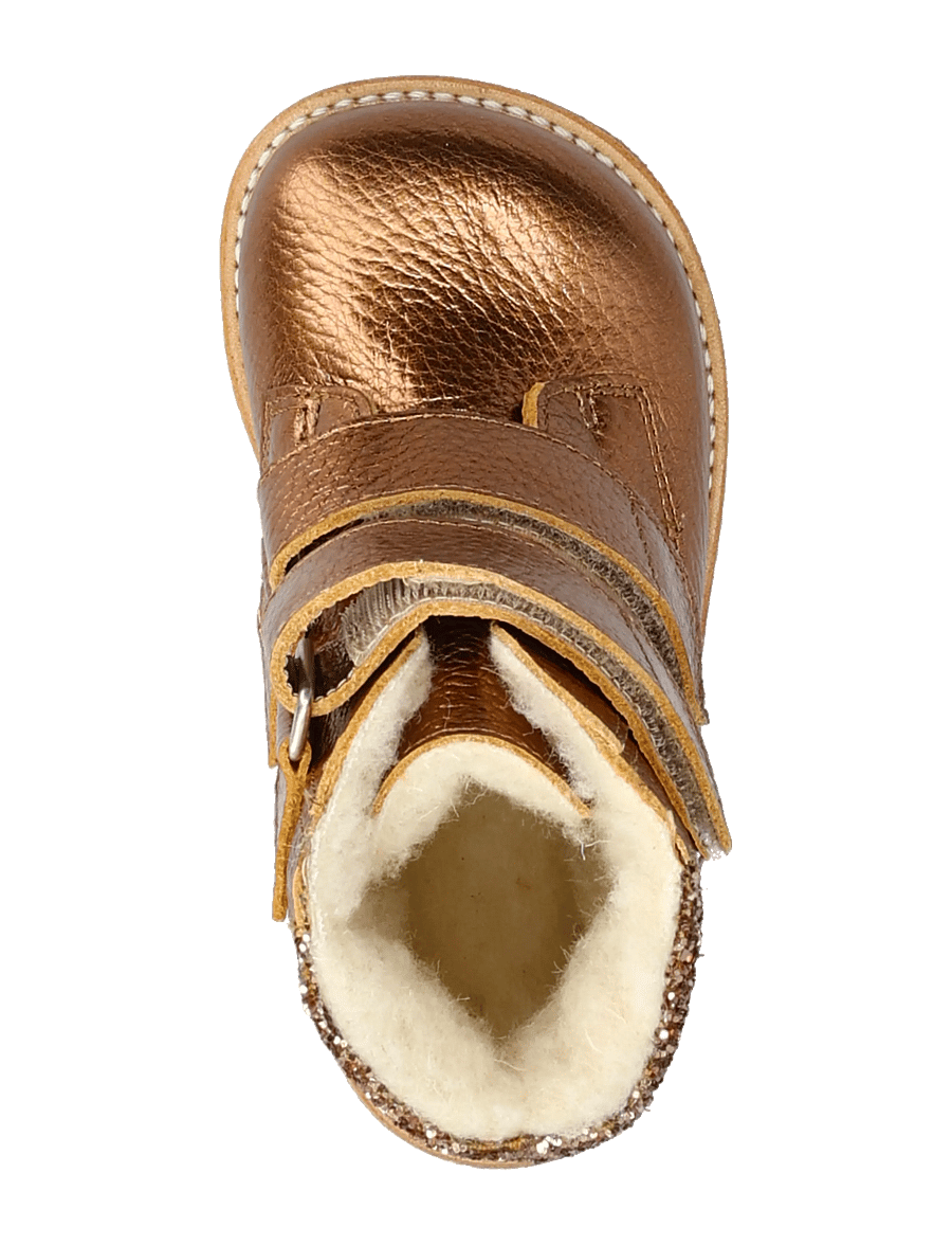 ANGULUS - Boots - flat - with velcro - winterlaarzen - 4025/3297 bronze shine/clay gl - 4