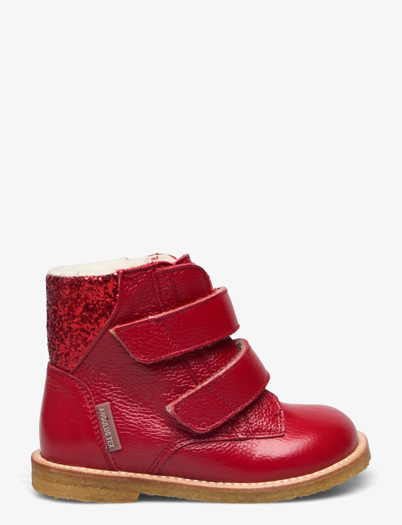 ANGULUS - Boots - flat - with velcro - børn - 2568/1711 red/red glitter - 1