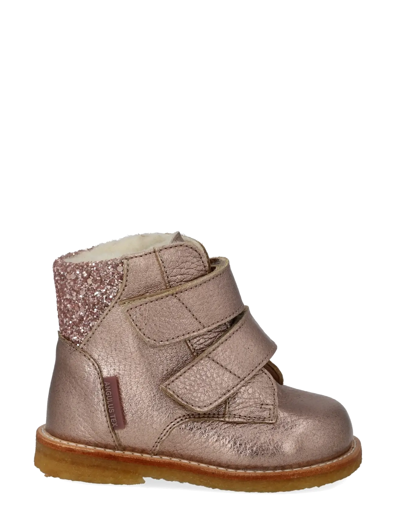 ANGULUS - Boots - flat - with velcro - talvesaapad - 3904/4037 rose copper/rose gli - 1