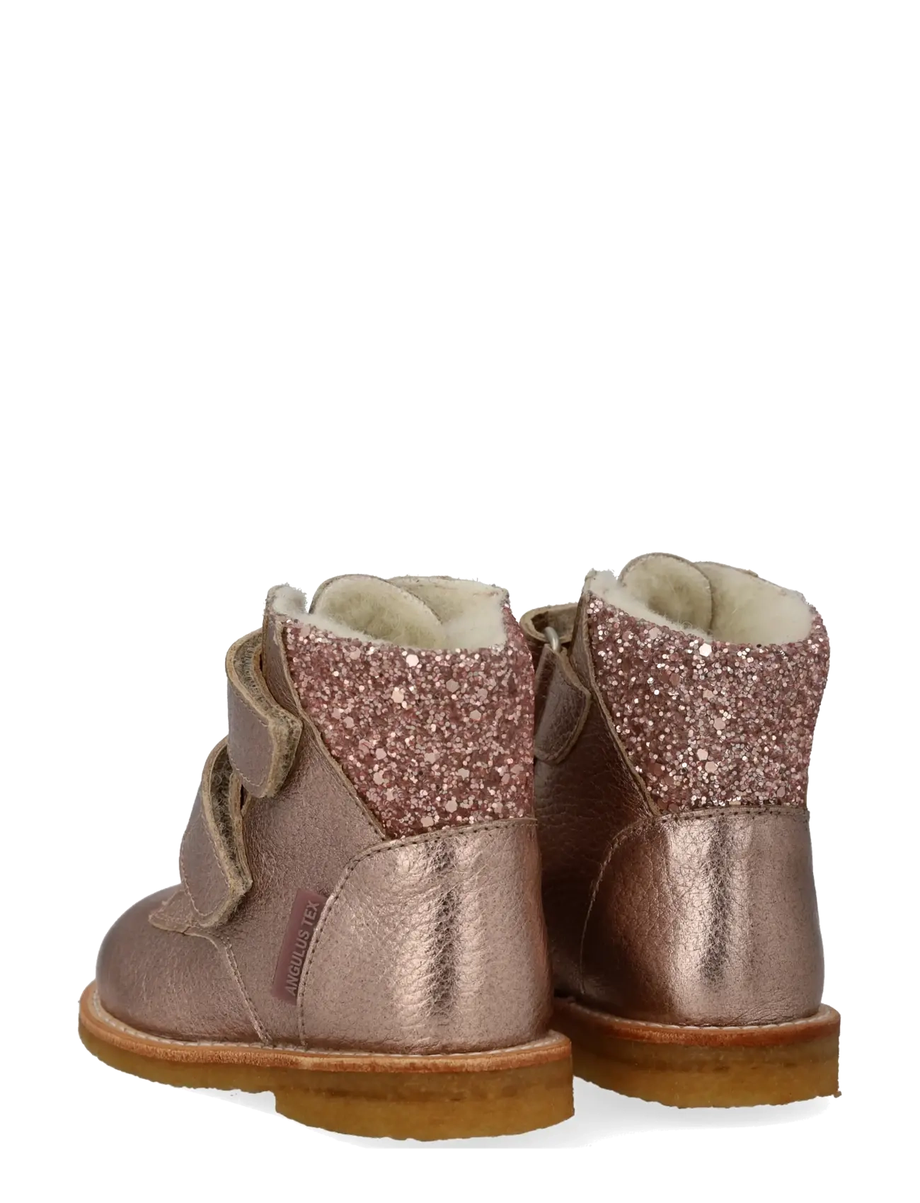 ANGULUS - Boots - flat - with velcro - talvesaapad - 3904/4037 rose copper/rose gli - 2