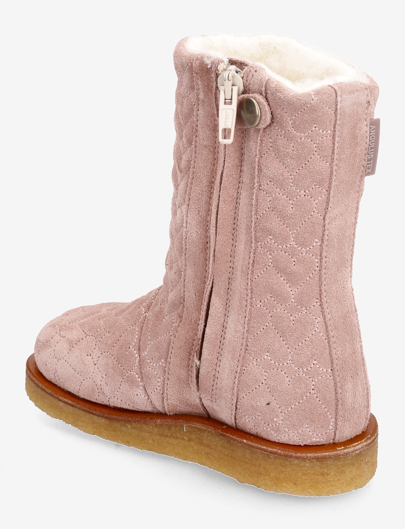 ANGULUS - Boots - flat - with zipper - fall shoes - 1773/1789 pale rose/cognac - 2