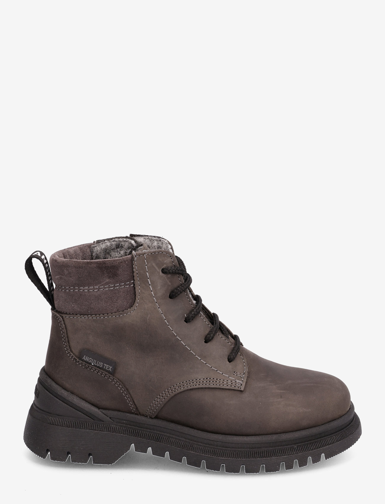 ANGULUS - Boots - flat - with lace and zip - kinder - 1762/1772 asphalt/asphalt - 1