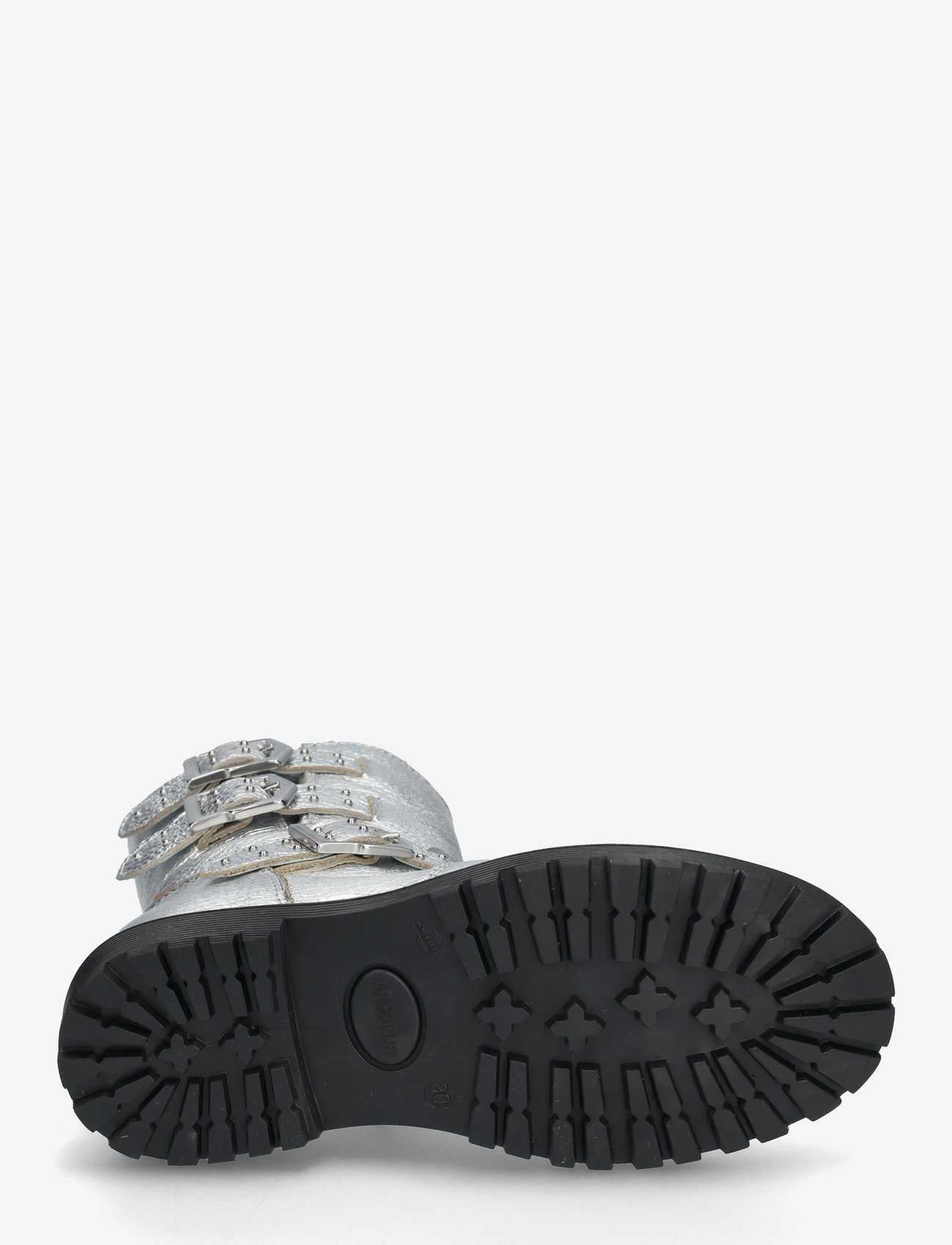 ANGULUS - Boots - flat - with zipper - efterårssko - 3326 silver metallic - 4