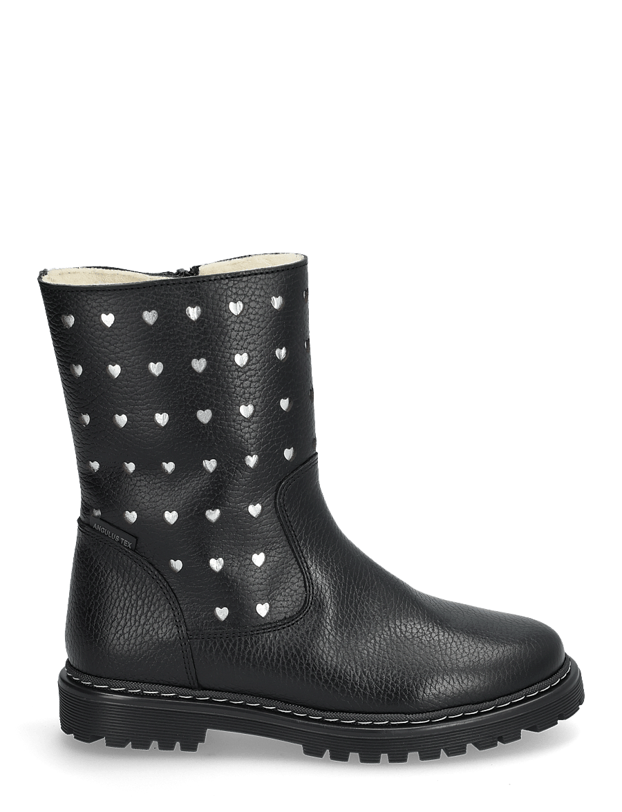 ANGULUS - Boots - flat - with zipper - winter boots - 2504 black - 1