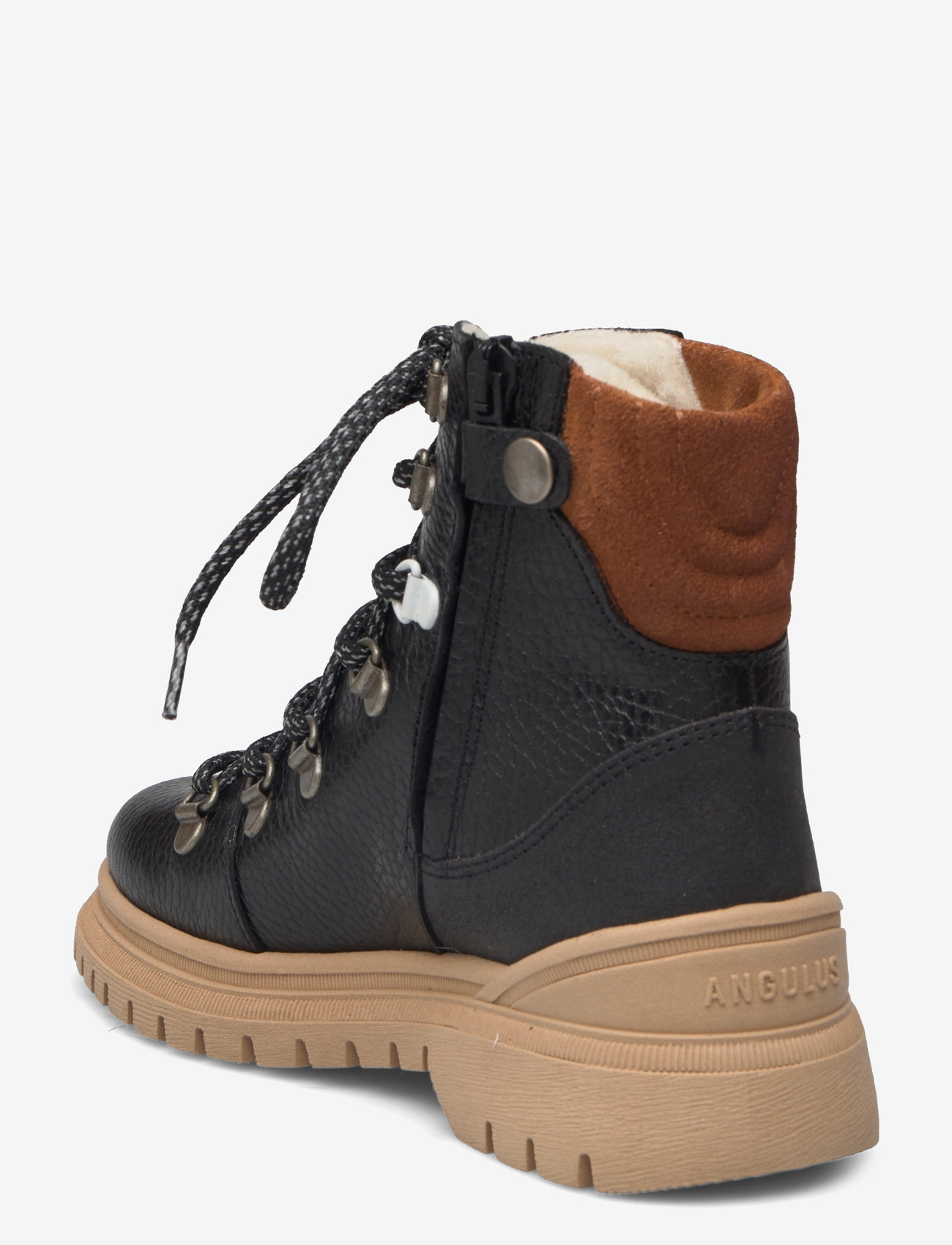 ANGULUS - Boots - flat - with lace and zip - 2504/2240/2110/2219/e04 black/ - 3