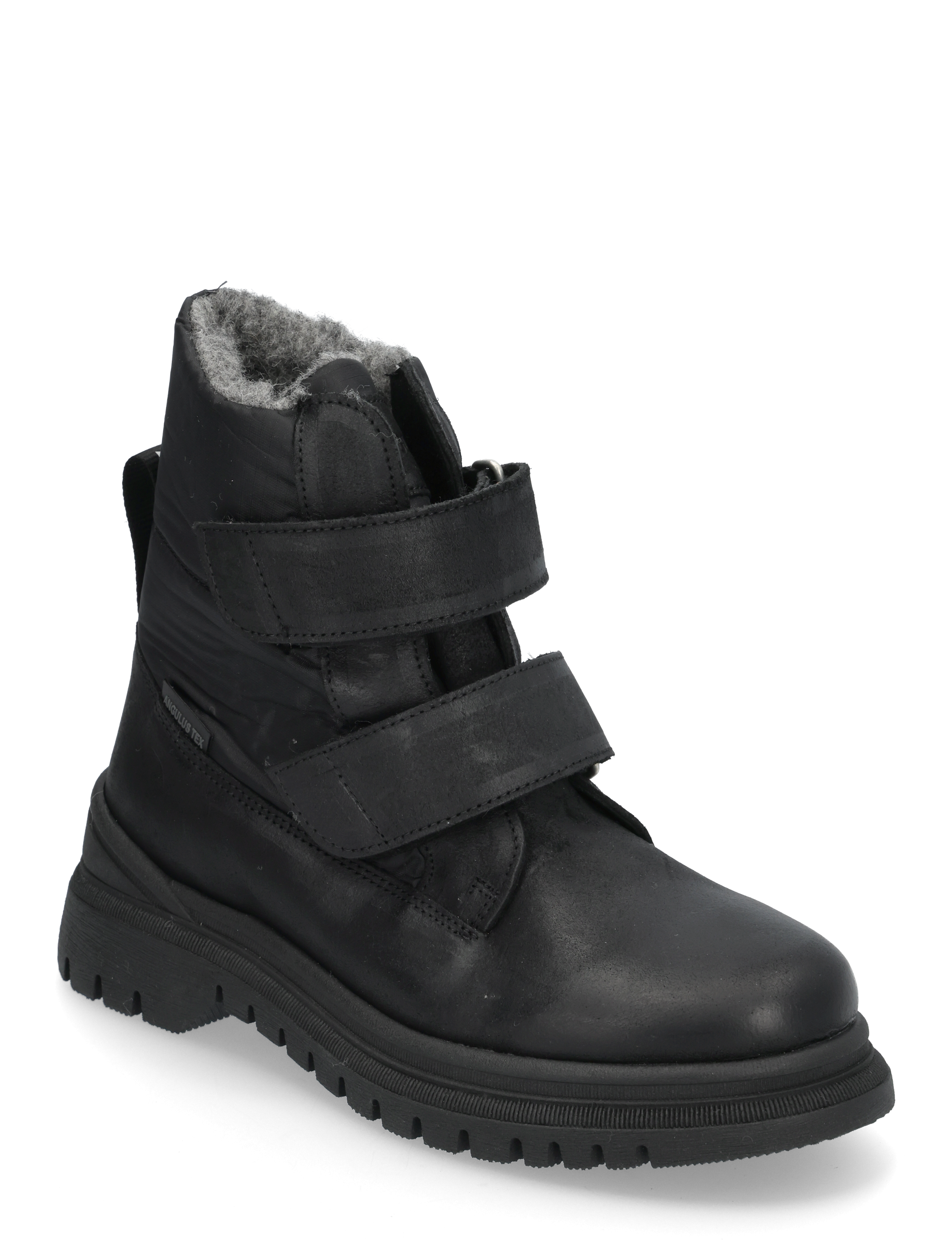 ANGULUS Boots - flat - with velcro - Vinterstøvler - 2100/3320 BLACK/BLACK RECYCLED / black