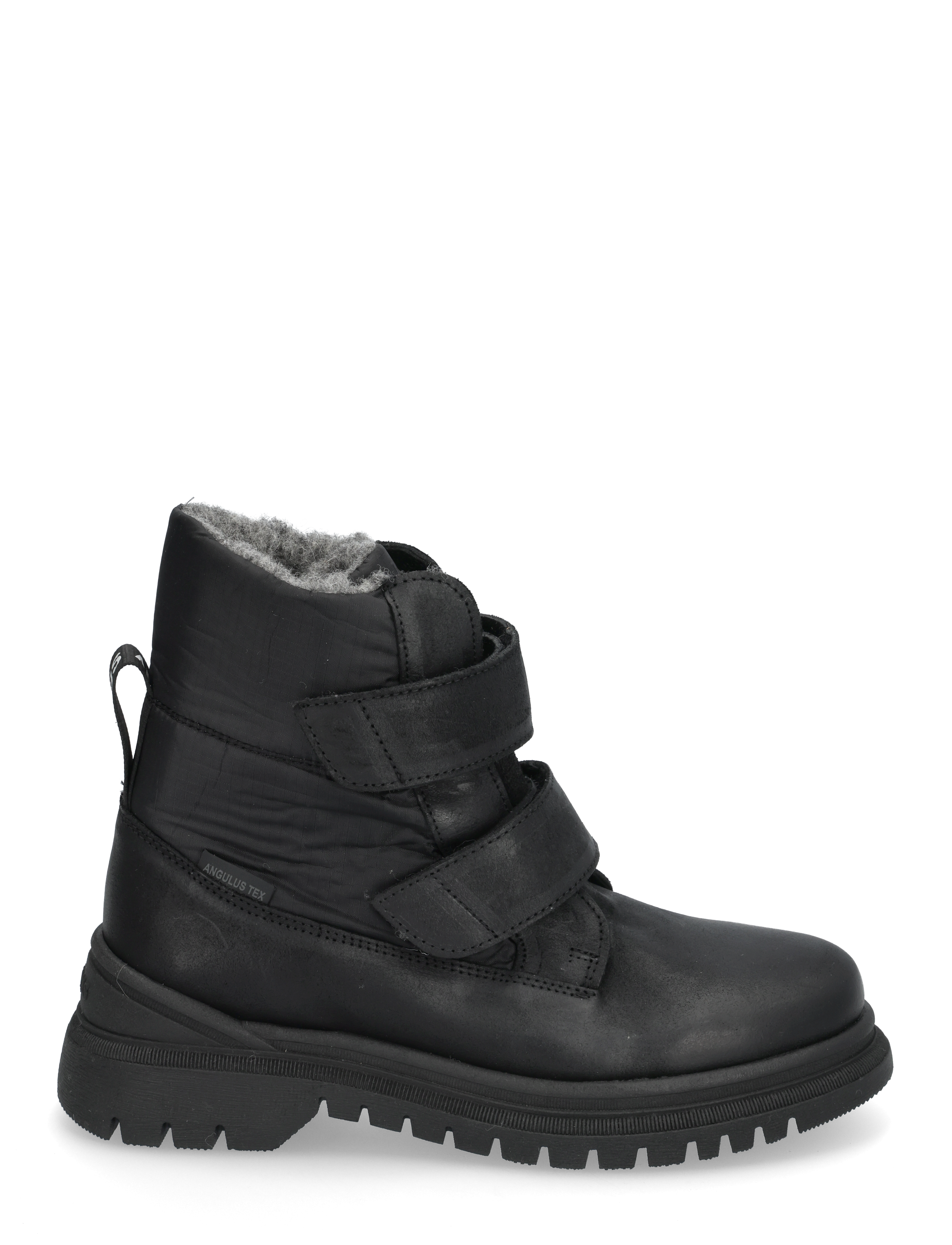 ANGULUS - Boots - flat - with velcro - efterårssko - 2100/3320 black/black recycled - 4