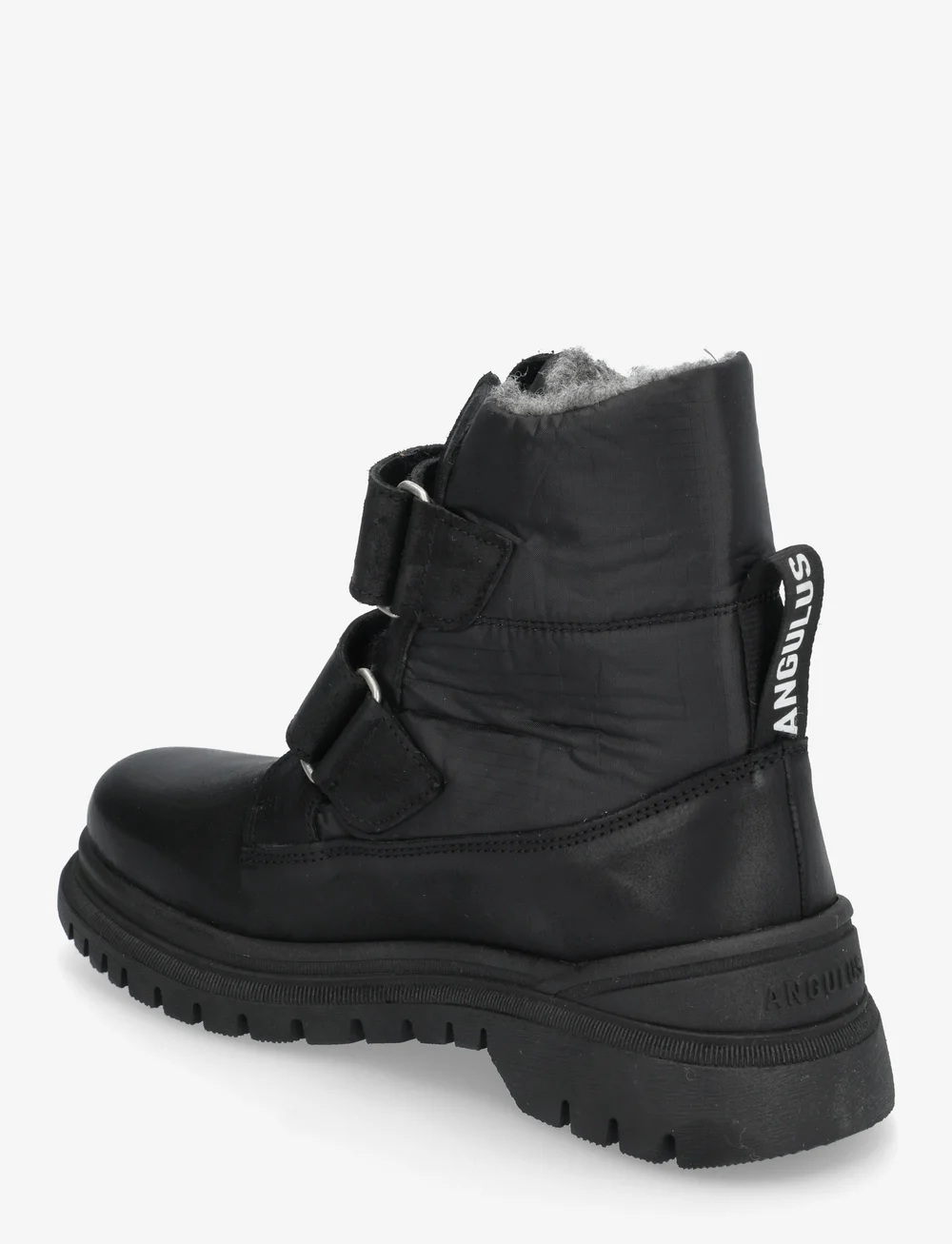 ANGULUS - Boots - flat - with velcro - skor - 2100/3320 black/black recycled - 3