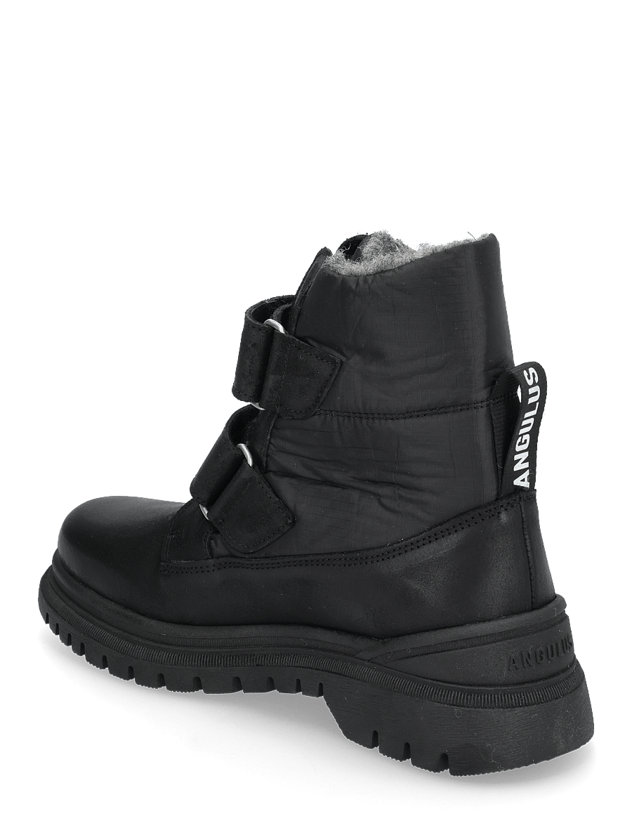 ANGULUS - Boots - flat - with velcro - winterstiefel - 2100/3320 black/black recycled - 3