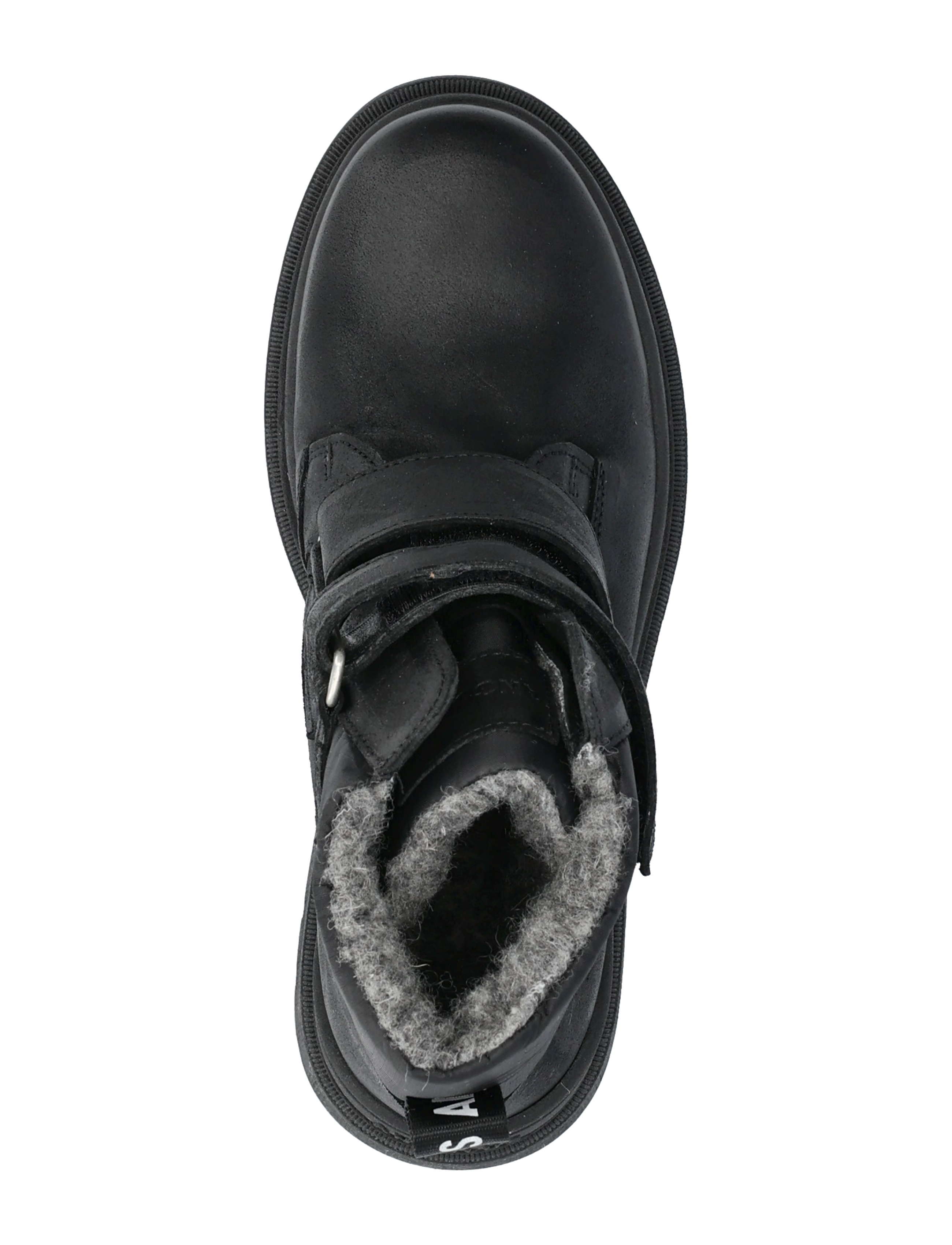 ANGULUS - Boots - flat - with velcro - efterårssko - 2100/3320 black/black recycled - 5