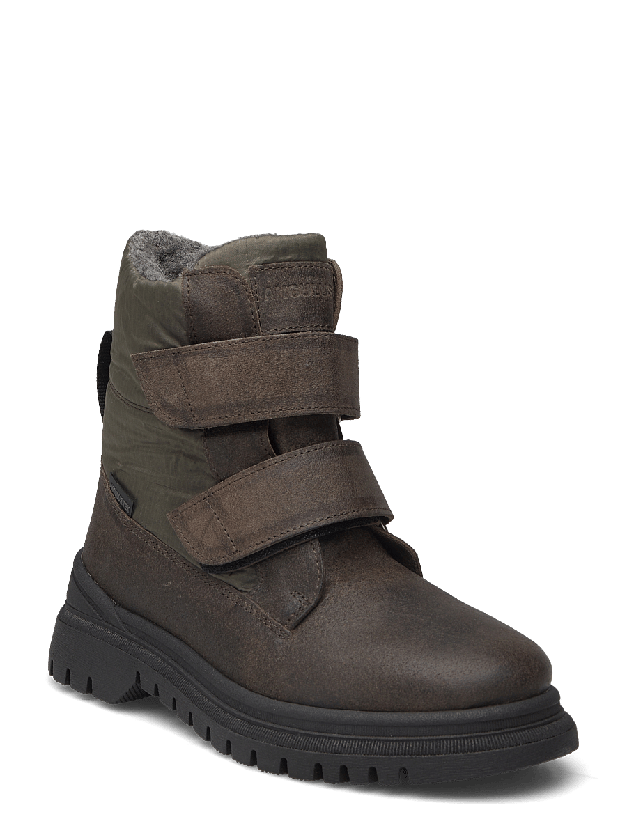 ANGULUS - Boots - flat - with velcro - winterstiefel - 2107/3322 olive/forrest recycl - 0
