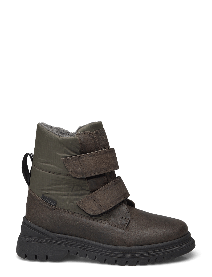 ANGULUS - Boots - flat - with velcro - winterstiefel - 2107/3322 olive/forrest recycl - 1