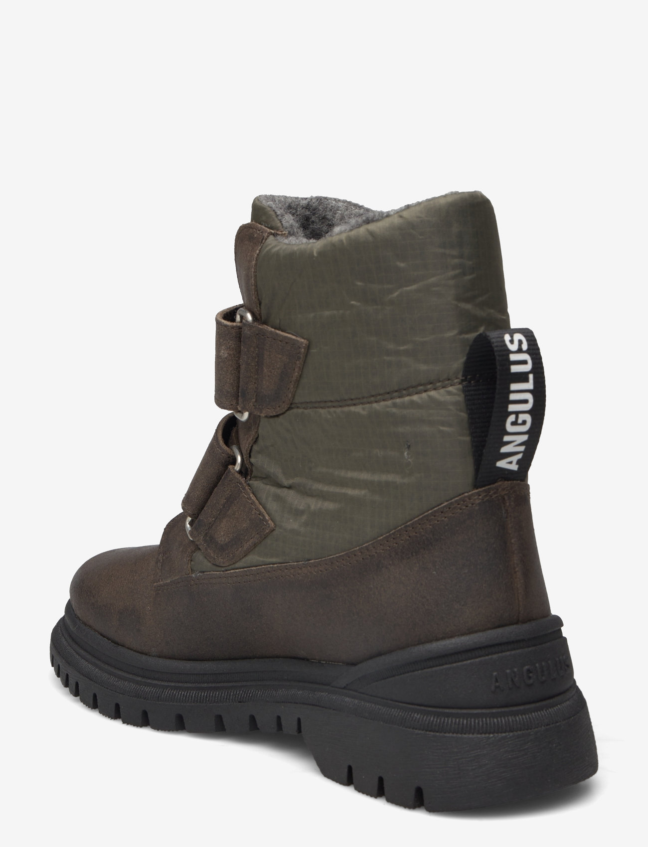 ANGULUS - Boots - flat - with velcro - skor - 2107/3322 olive/forrest recycl - 2