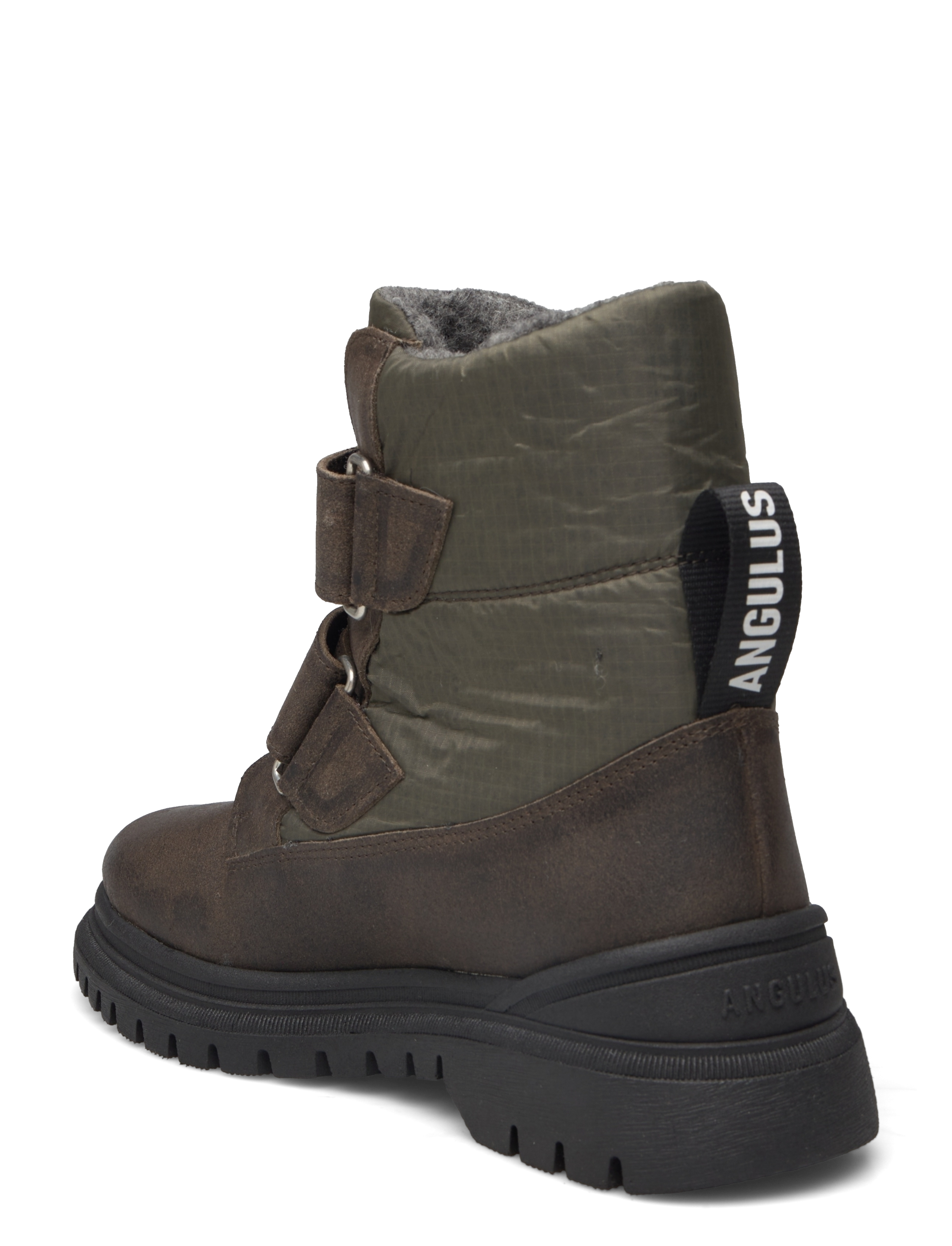 ANGULUS - Boots - flat - with velcro - vinterstövlar - 2107/3322 olive/forrest recycl - 2