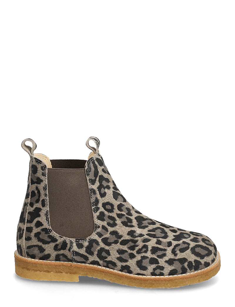 ANGULUS - Booties - flat - with elastic - skor - 4023/003 beige leo/brown elast - 1