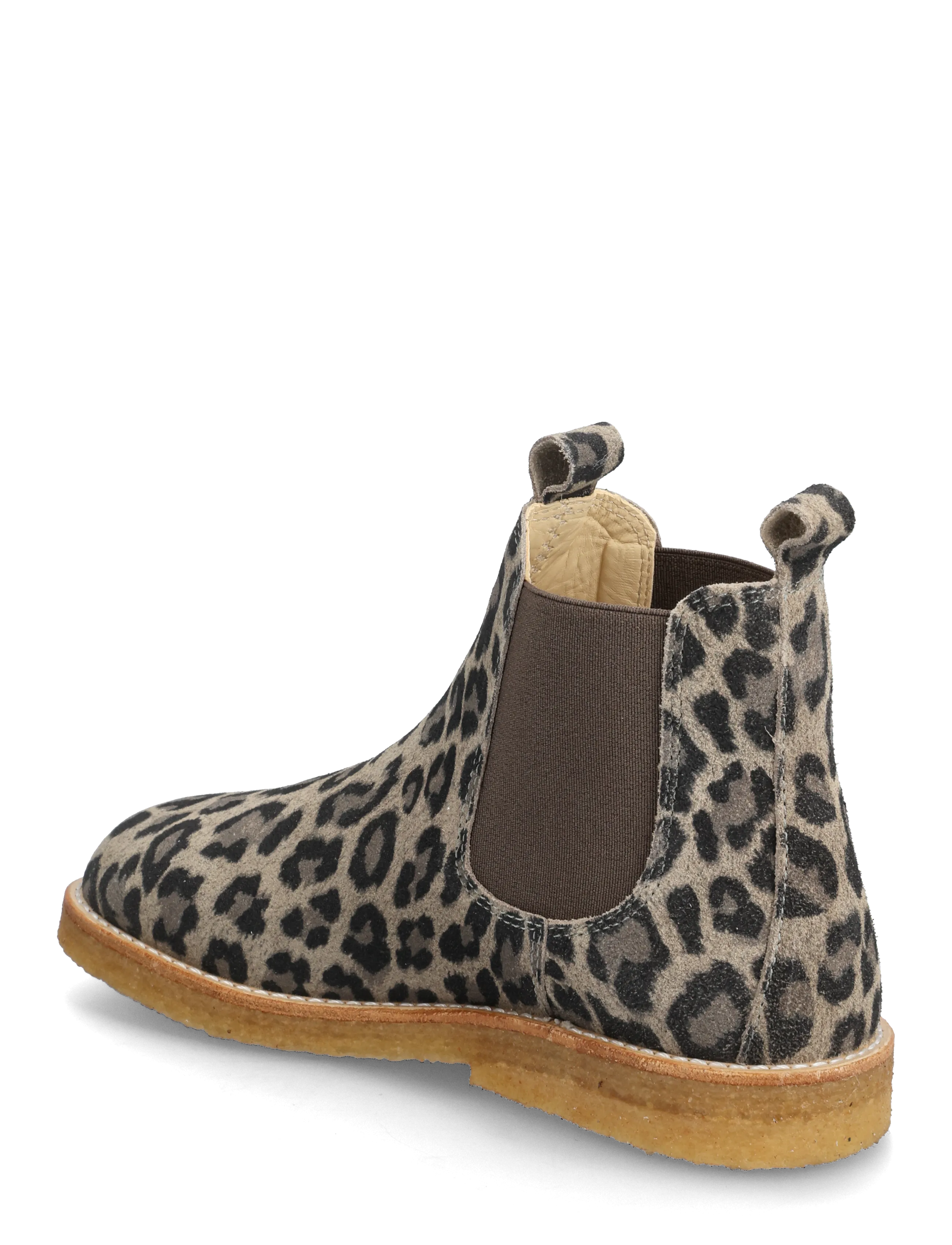 ANGULUS - Booties - flat - with elastic - fall shoes - 4023/003 beige leo/brown elast - 2