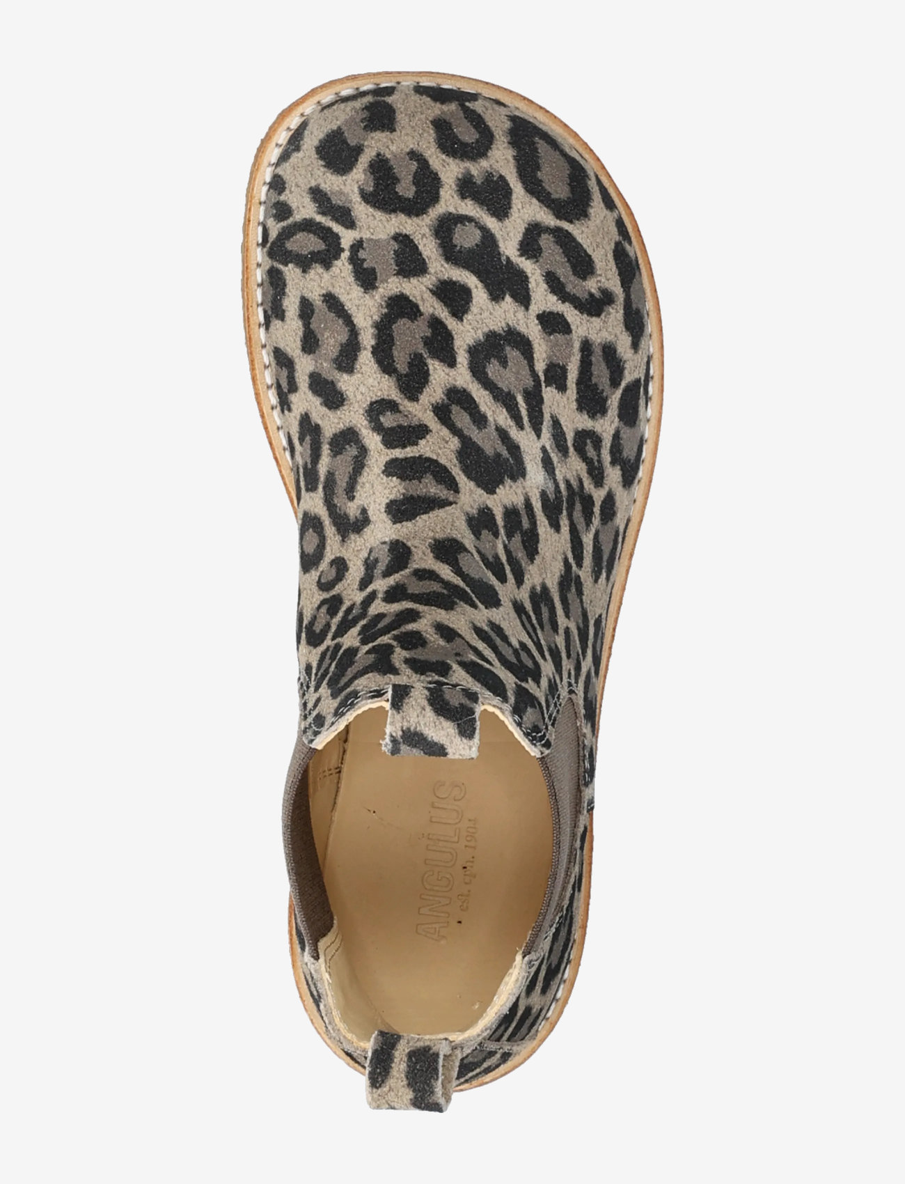 ANGULUS - Booties - flat - with elastic - herbstschuhe - 4023/003 beige leo/brown elast - 3