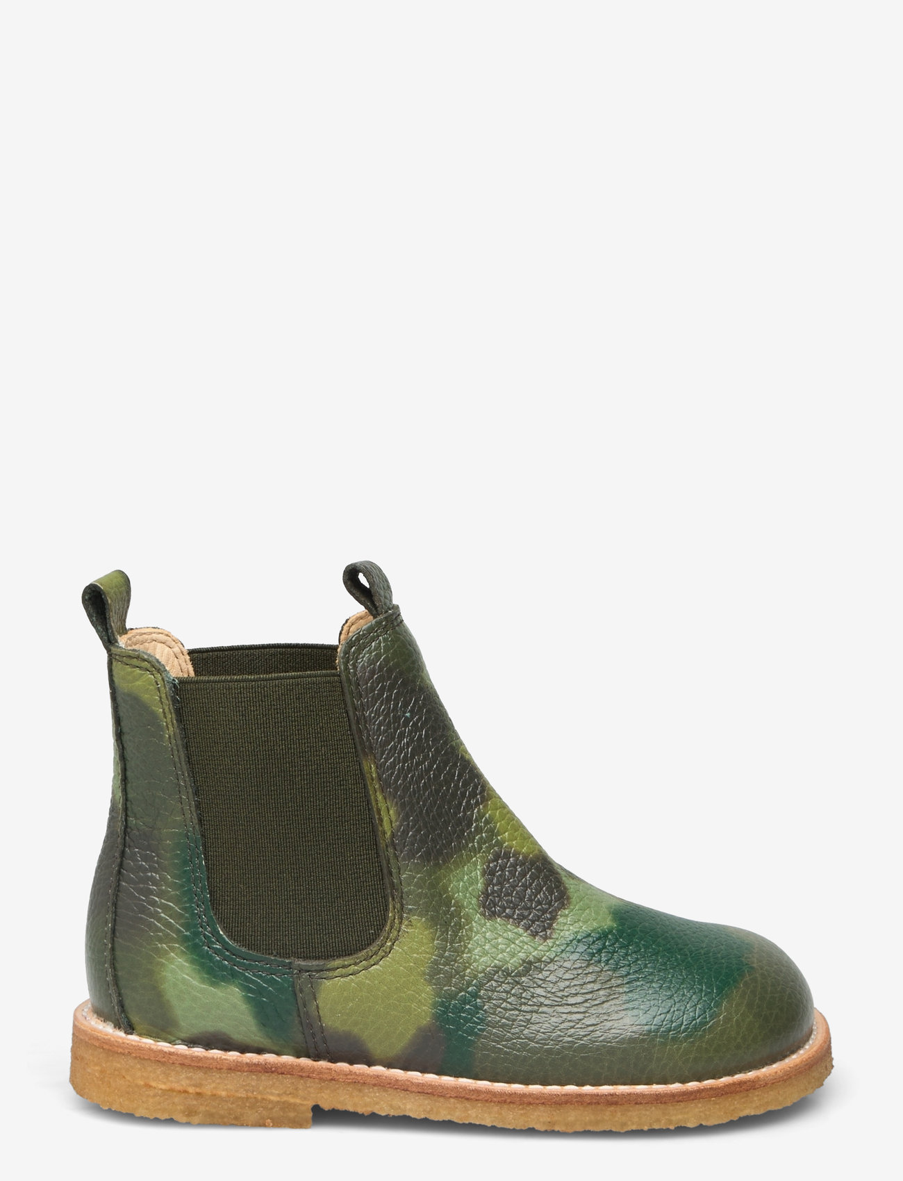 ANGULUS - Booties - flat - with elastic - efterårssko - 3303/043 camo/olive - 1