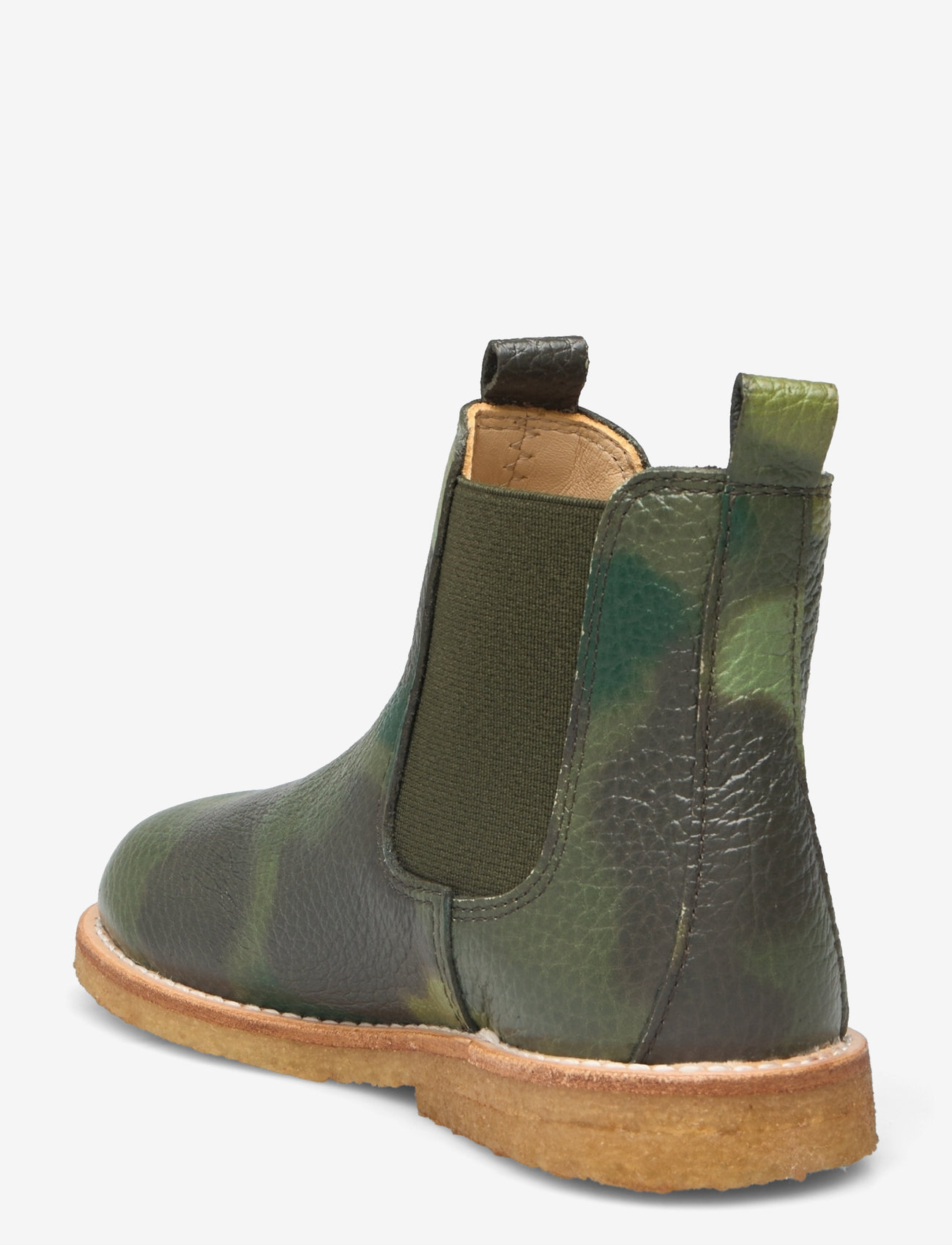 ANGULUS - Booties - flat - with elastic - efterårssko - 3303/043 camo/olive - 2