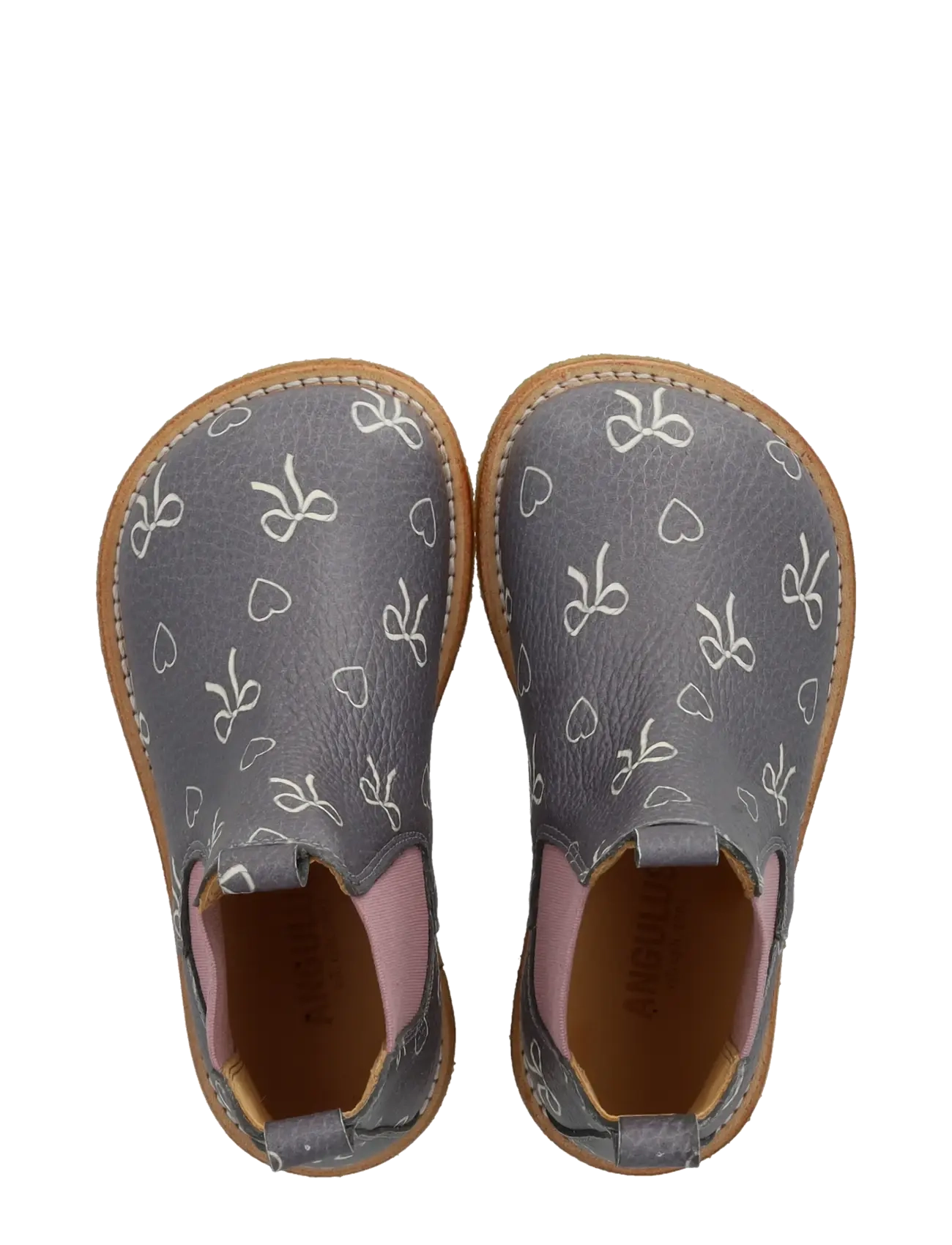 ANGULUS - Booties - flat - with elastic - sko - 3906/037 romancing/rosebud ela - 3