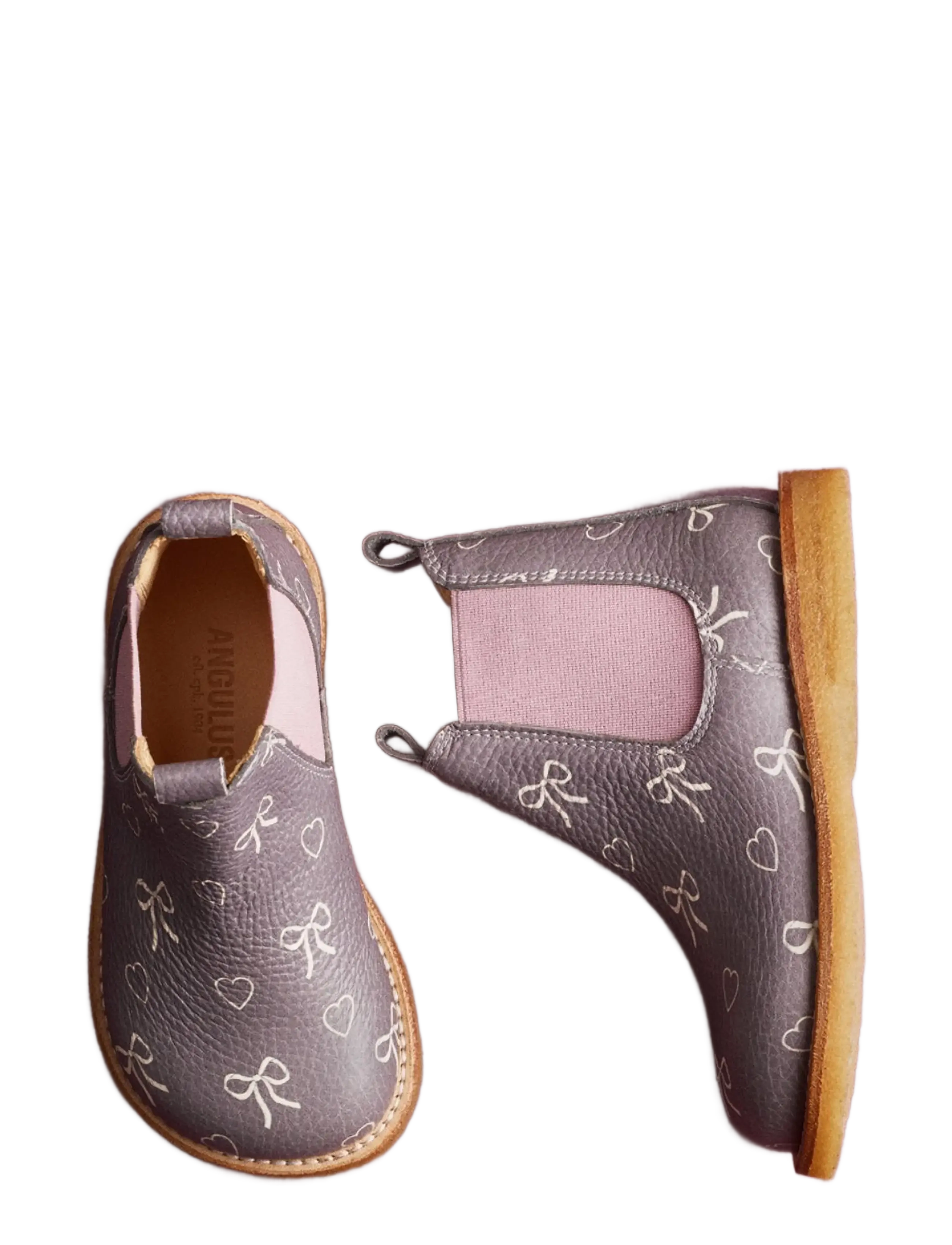 ANGULUS - Booties - flat - with elastic - sko - 3906/037 romancing/rosebud ela - 4