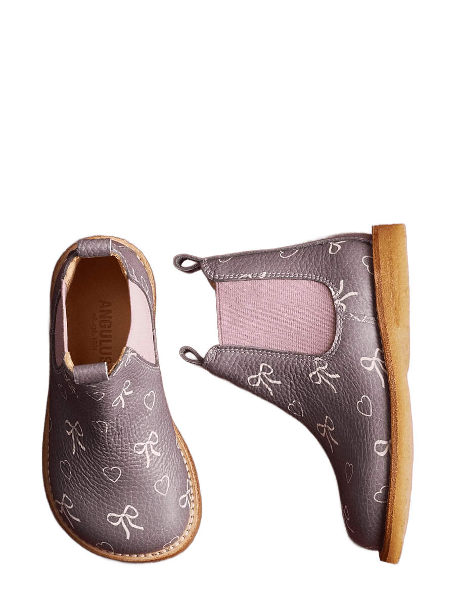 ANGULUS - Booties - flat - with elastic - sko - 3906/037 romancing/rosebud ela - 4