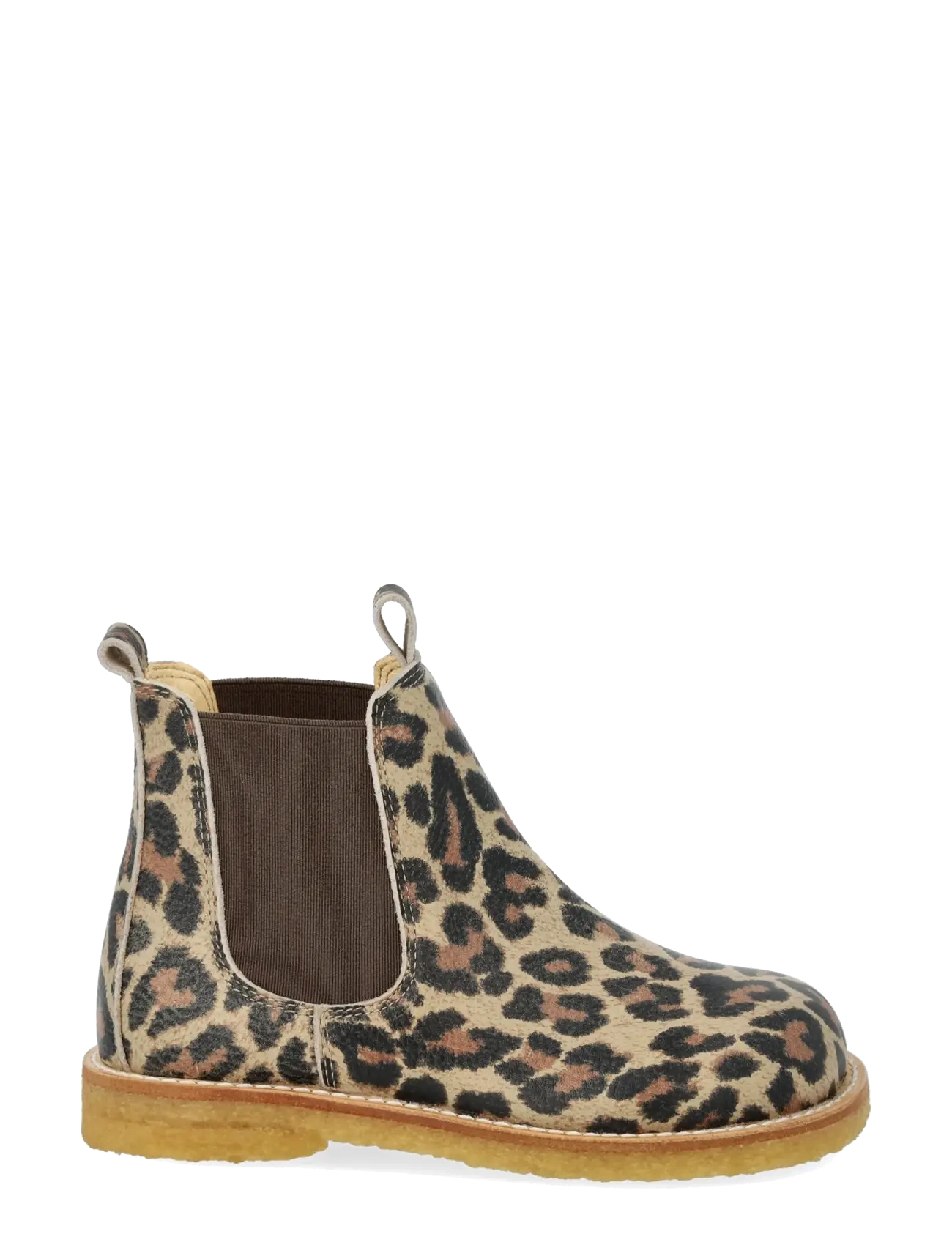 ANGULUS - Booties - flat - with elastic - kingad - 4020/003 beige leo/brown - 1