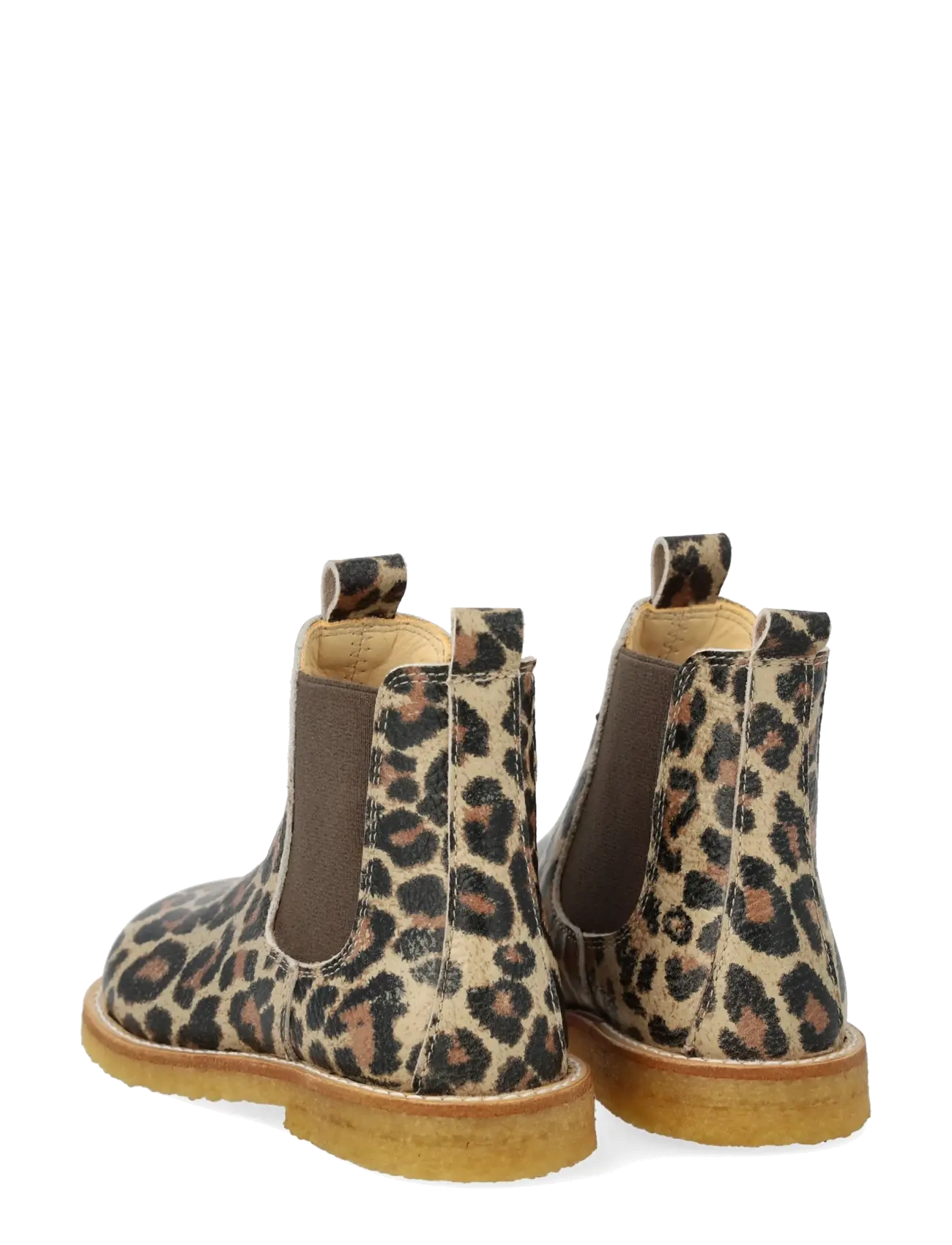 ANGULUS - Booties - flat - with elastic - kingad - 4020/003 beige leo/brown - 2