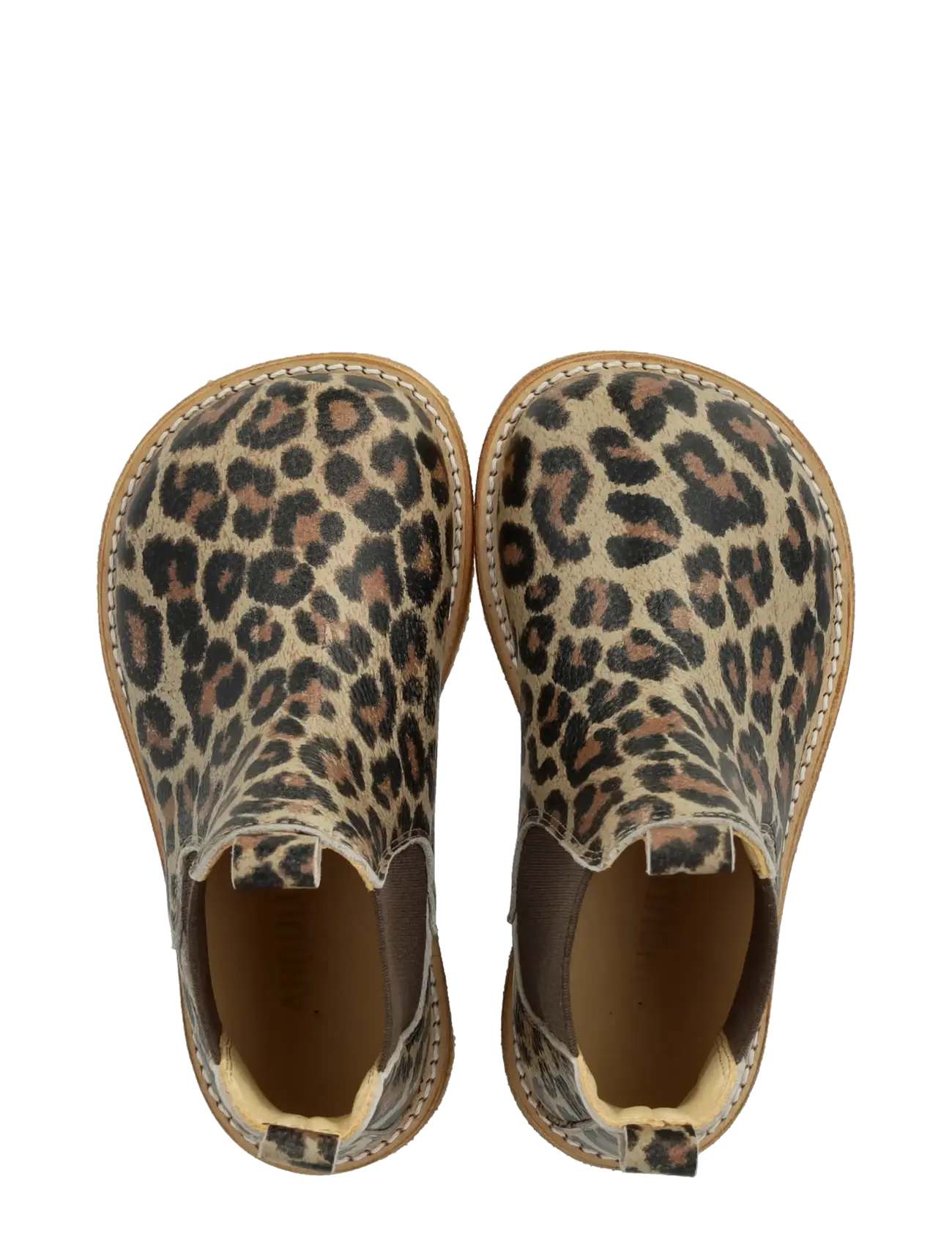 ANGULUS - Booties - flat - with elastic - kingad - 4020/003 beige leo/brown - 3