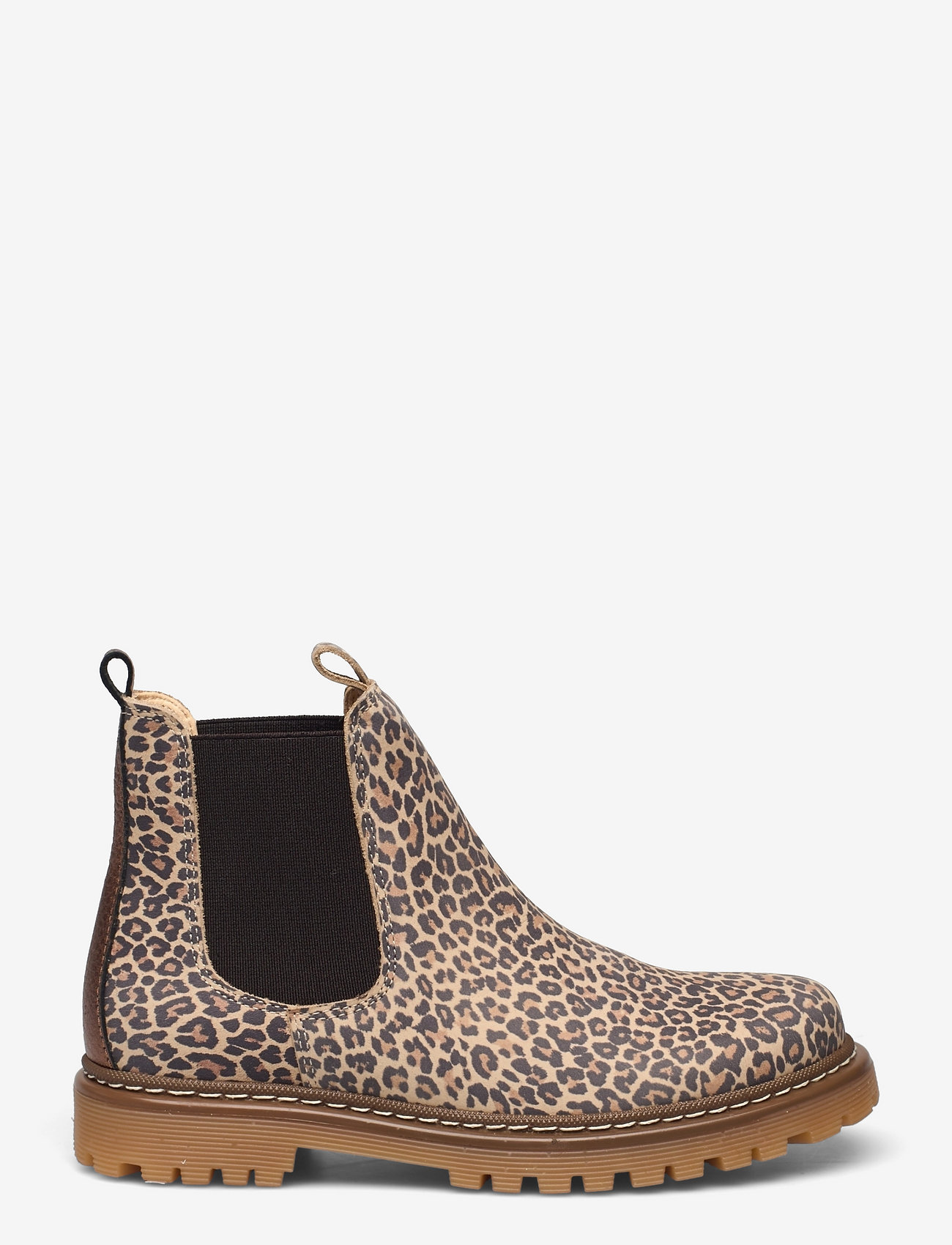 ANGULUS - Booties - flat - with elastic - 2185/1552/002 leopard/gold/bro - 1