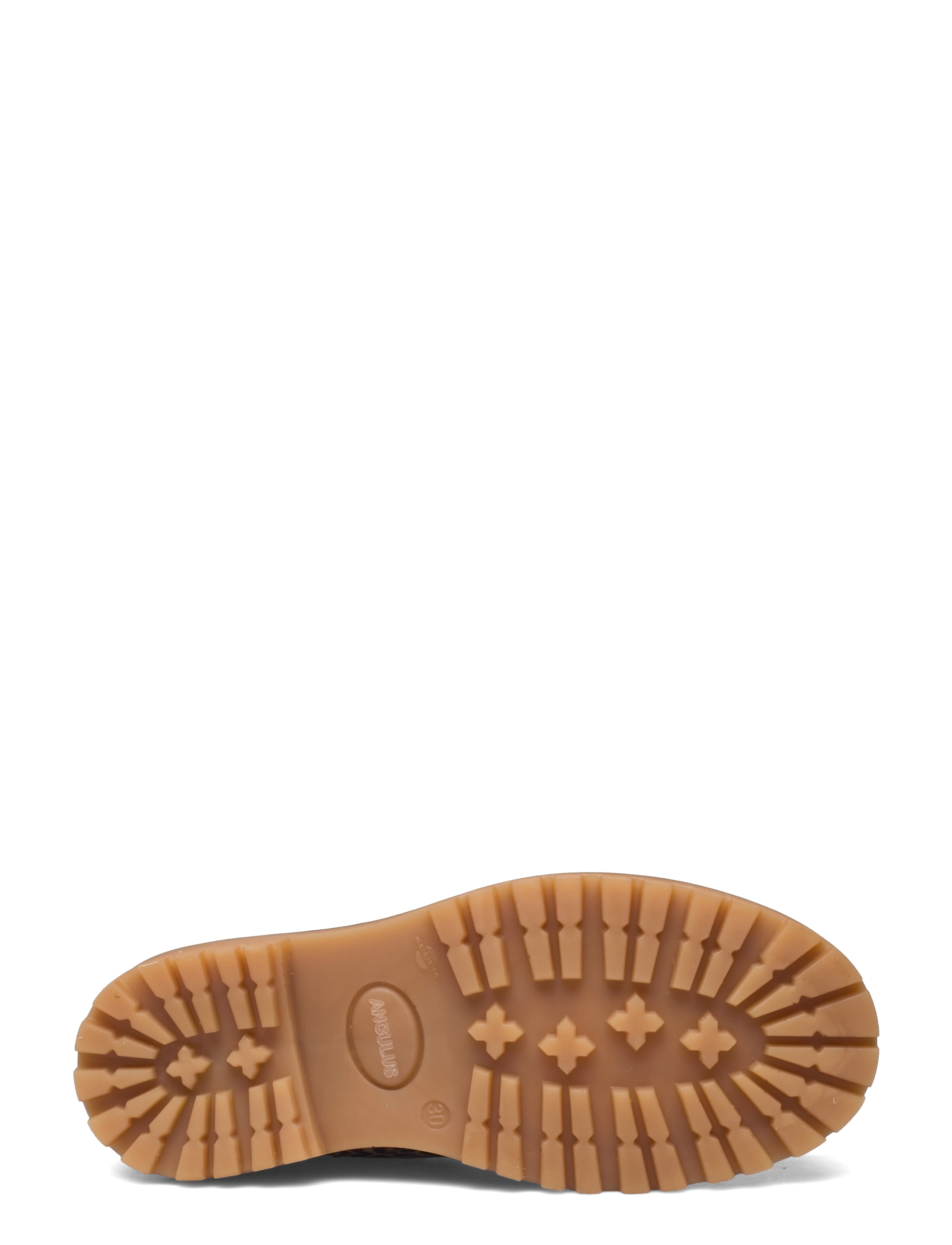 ANGULUS - Booties - flat - with elastic - 2185/1552/002 leopard/gold/bro - 4