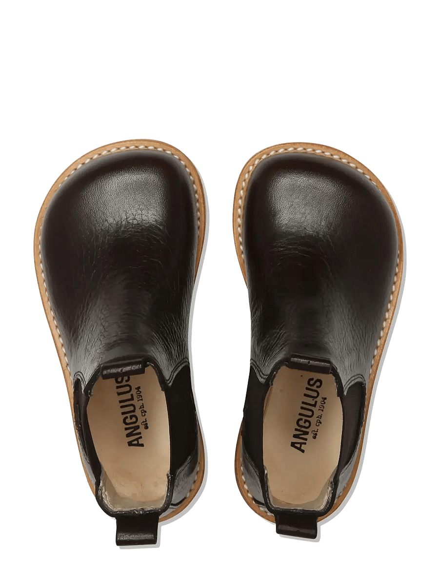 ANGULUS - Booties - flat - with elastic - boots - 2504/001 black/black - 2