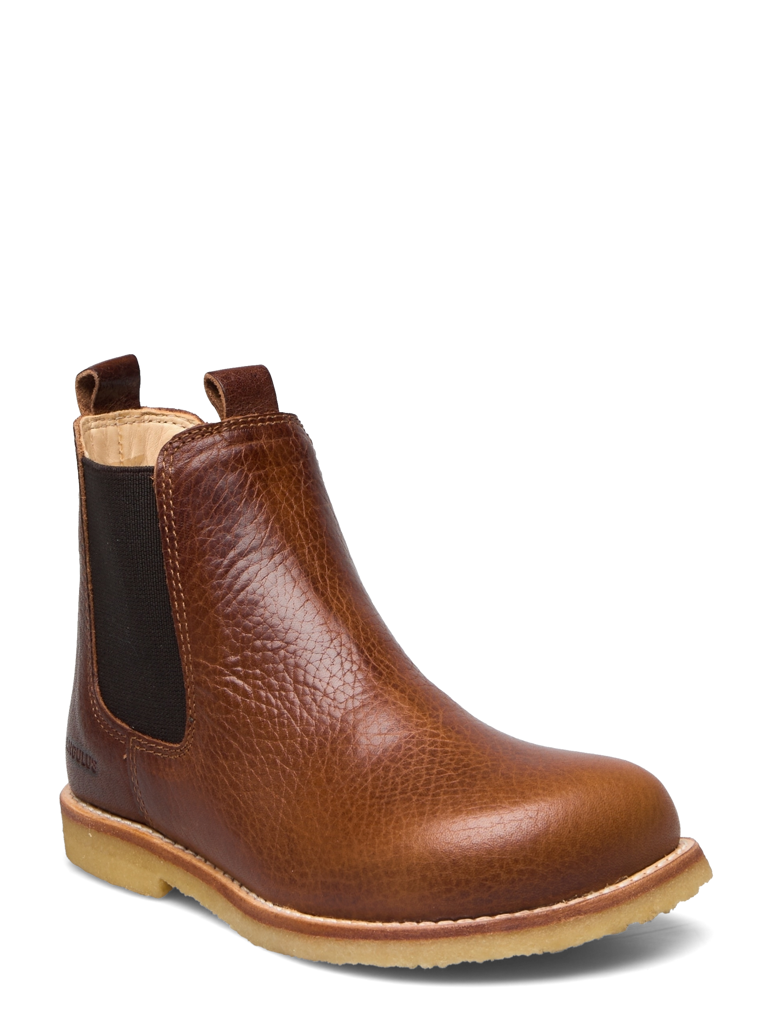 ANGULUS Booties - flat - with elastic - Apavi - 2509/002 MEDIUM BROWN / brown