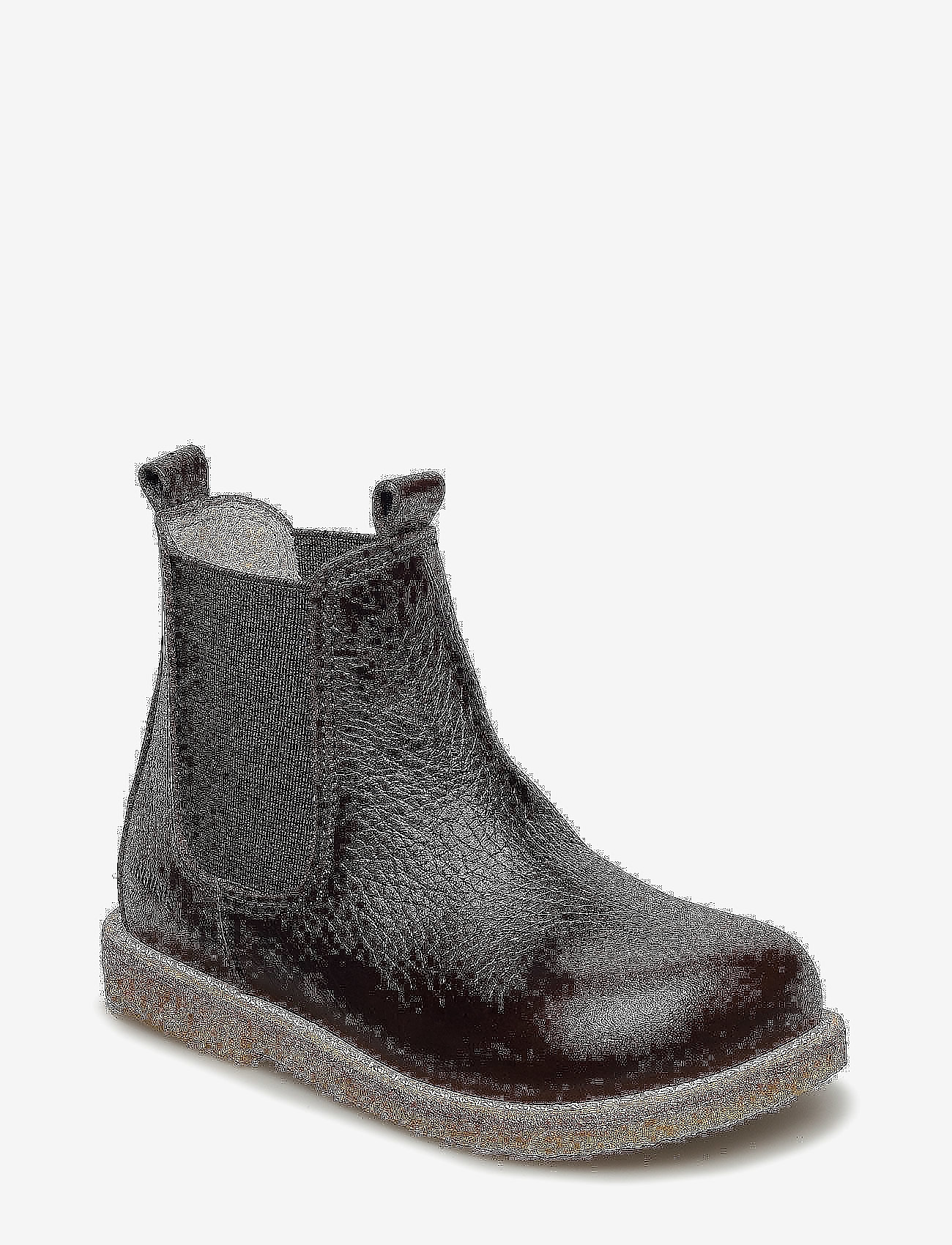 ANGULUS Booties - flat - with elastic - ANGULUS - 2505/002 DARK BROWN/BROWN / brown