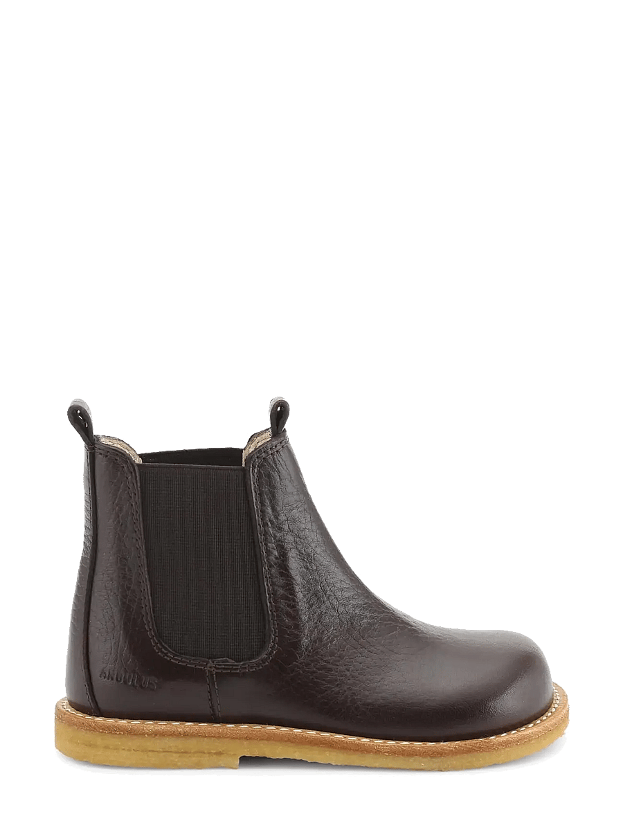 ANGULUS - Booties - flat - with elastic - stiefel - 2505/002 dark brown/brown - 0