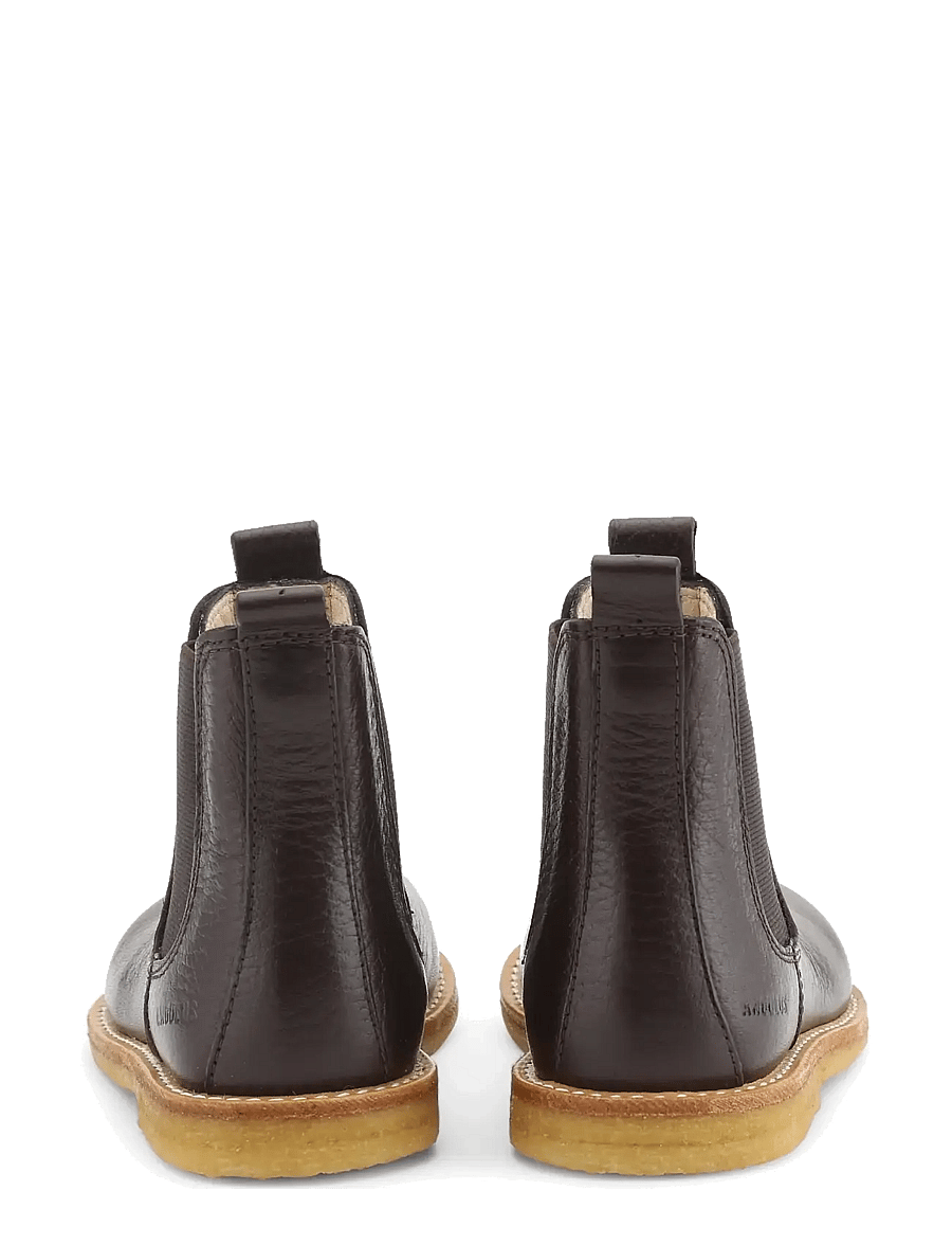 ANGULUS - Booties - flat - with elastic - stiefel - 2505/002 dark brown/brown - 2