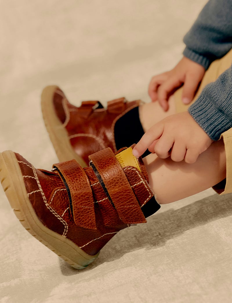 ANGULUS - Boots - flat - with velcro - sko - 2101/2509/2719/1779 cognac/cog - 0