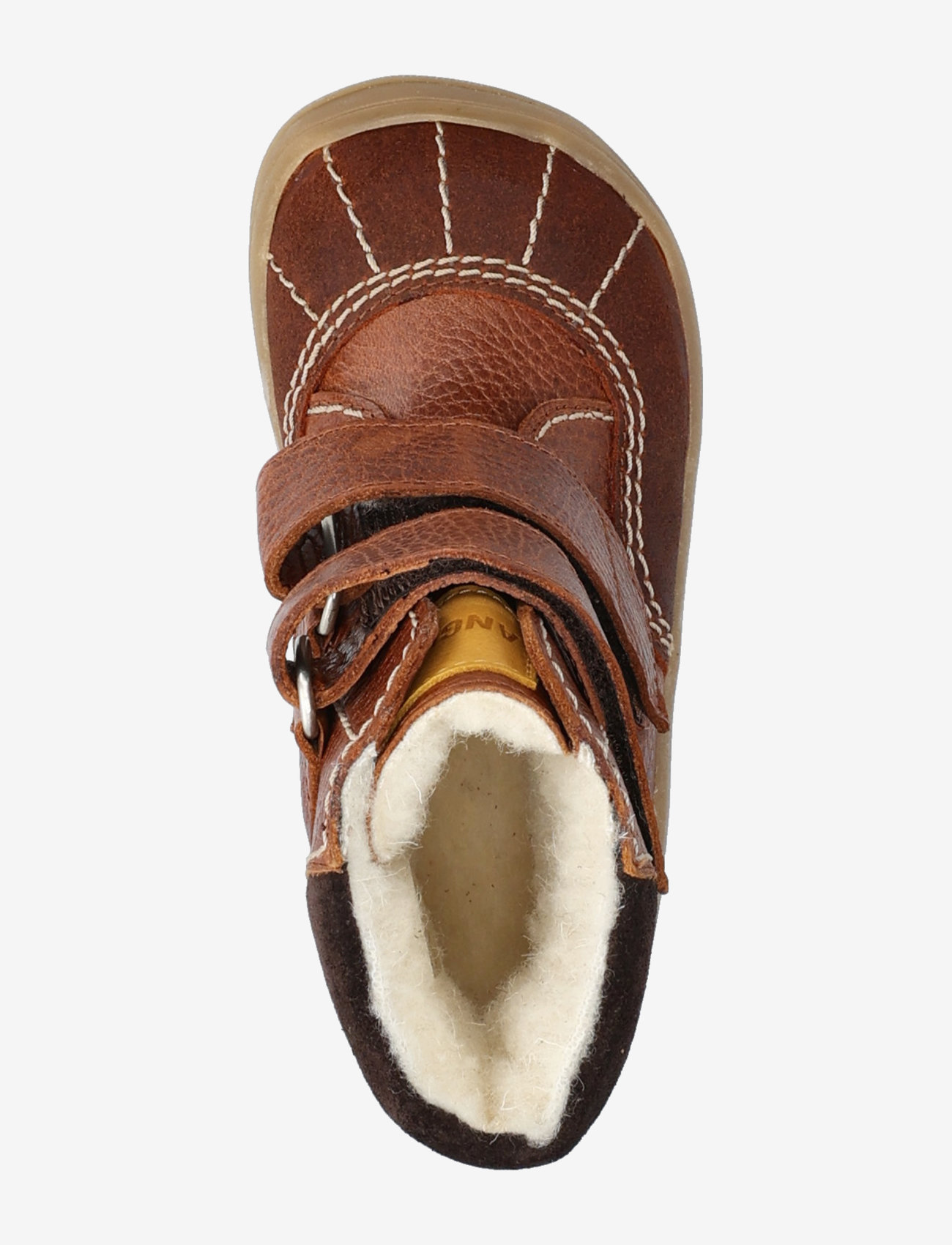 ANGULUS - Boots - flat - with velcro - 2101/2509/2719/1779 cognac/cog - 3