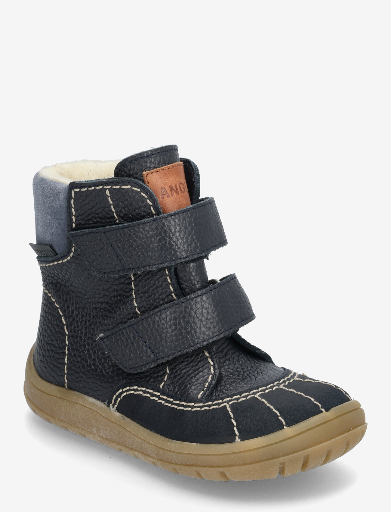 ANGULUS - Boots - flat - with velcro - 2103/3246/1789/2734 navy/tan/b - 0