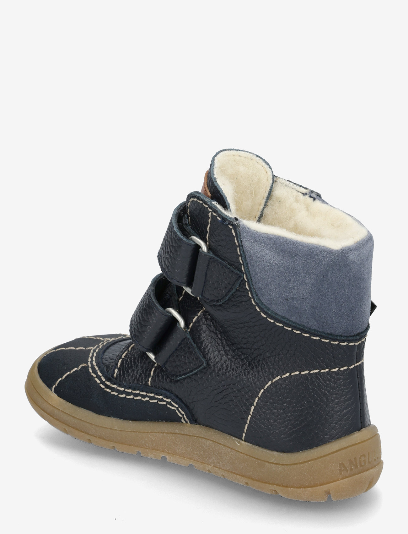 ANGULUS - Boots - flat - with velcro - 2103/3246/1789/2734 navy/tan/b - 2