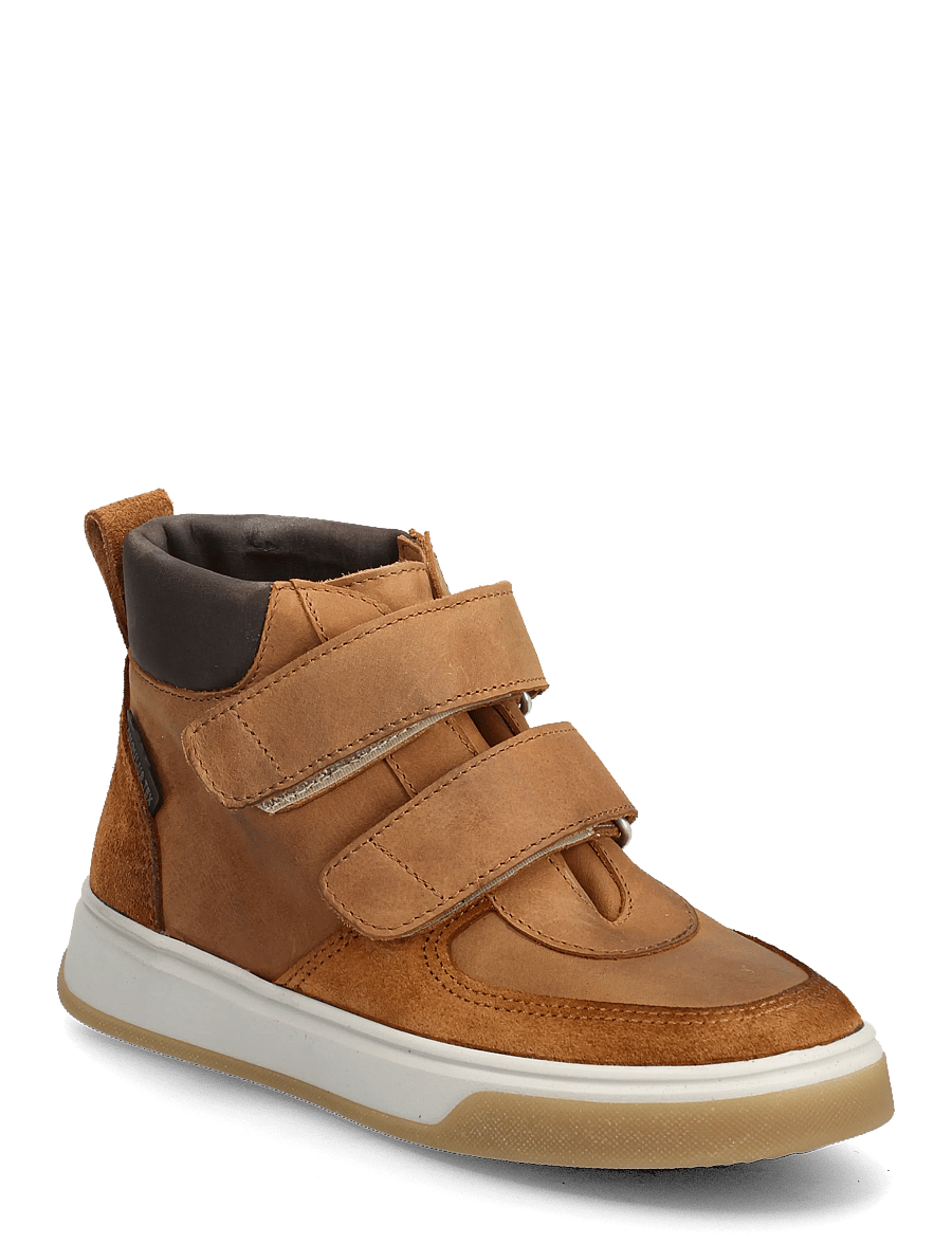 ANGULUS - Shoes - flat - with velcro - high tops - 2219/3271/3270 cognac/dark bro - 0