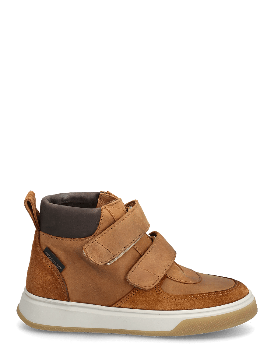 ANGULUS - Shoes - flat - with velcro - high tops - 2219/3271/3270 cognac/dark bro - 1