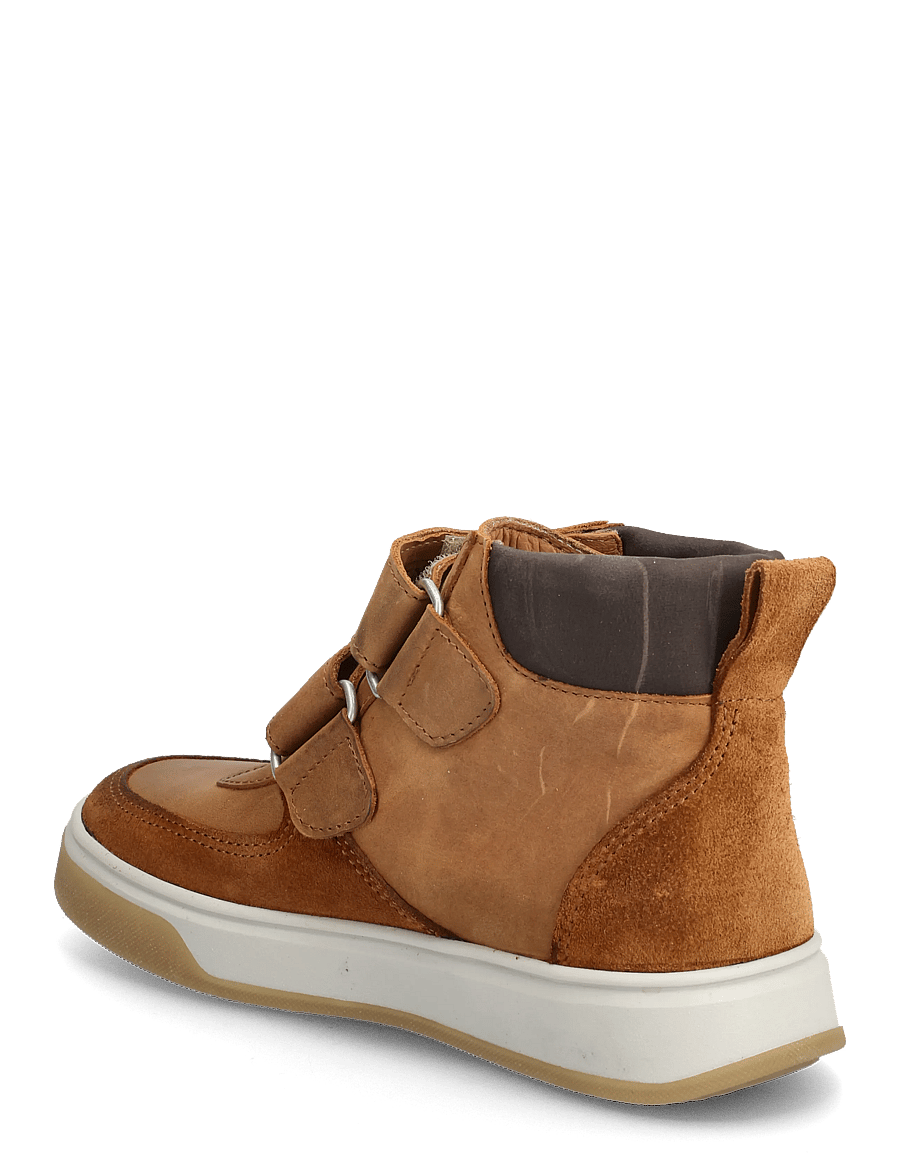 ANGULUS - Shoes - flat - with velcro - high tops - 2219/3271/3270 cognac/dark bro - 2